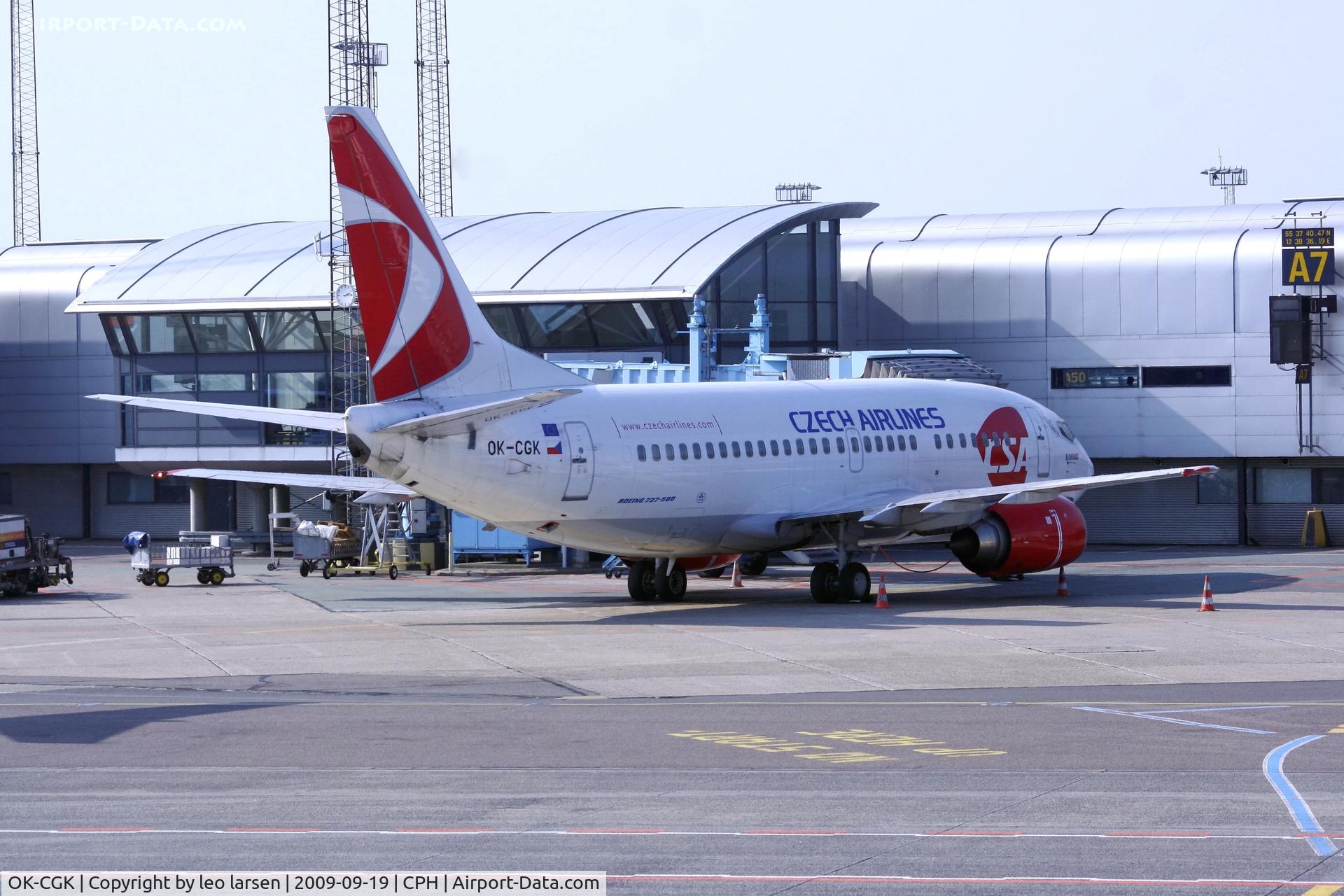 OK-CGK, 1997 Boeing 737-55S C/N 28471, Copenhagen 19.9.2009