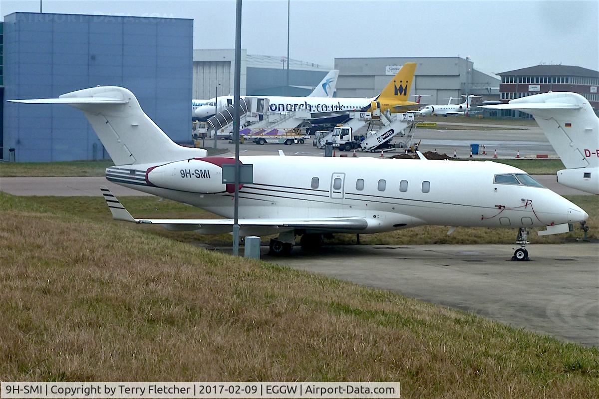 9H-SMI, 2005 Bombardier Challenger 300 (BD-100-1A10) C/N 20071, At Luton