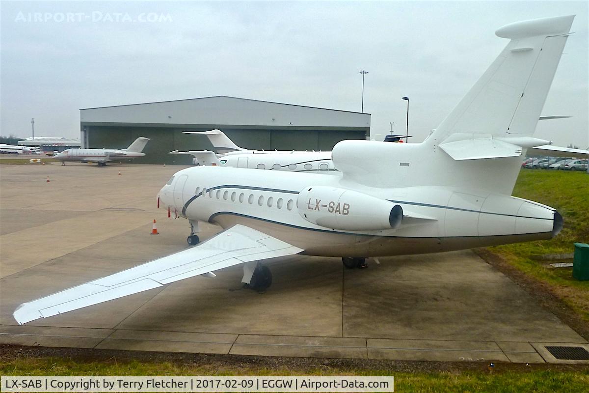 LX-SAB, 2008 Dassault Falcon 900DX C/N 619, At Luton