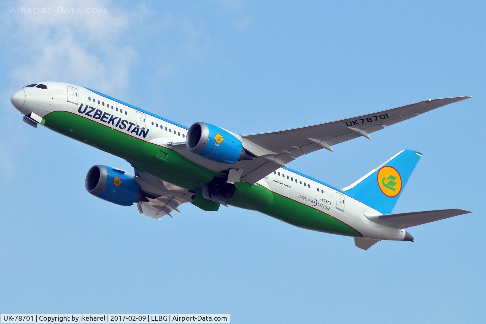 UK-78701, 2016 Boeing 787-8 Dreamliner Dreamliner C/N 38363, Flight to Tashkent after T/O.