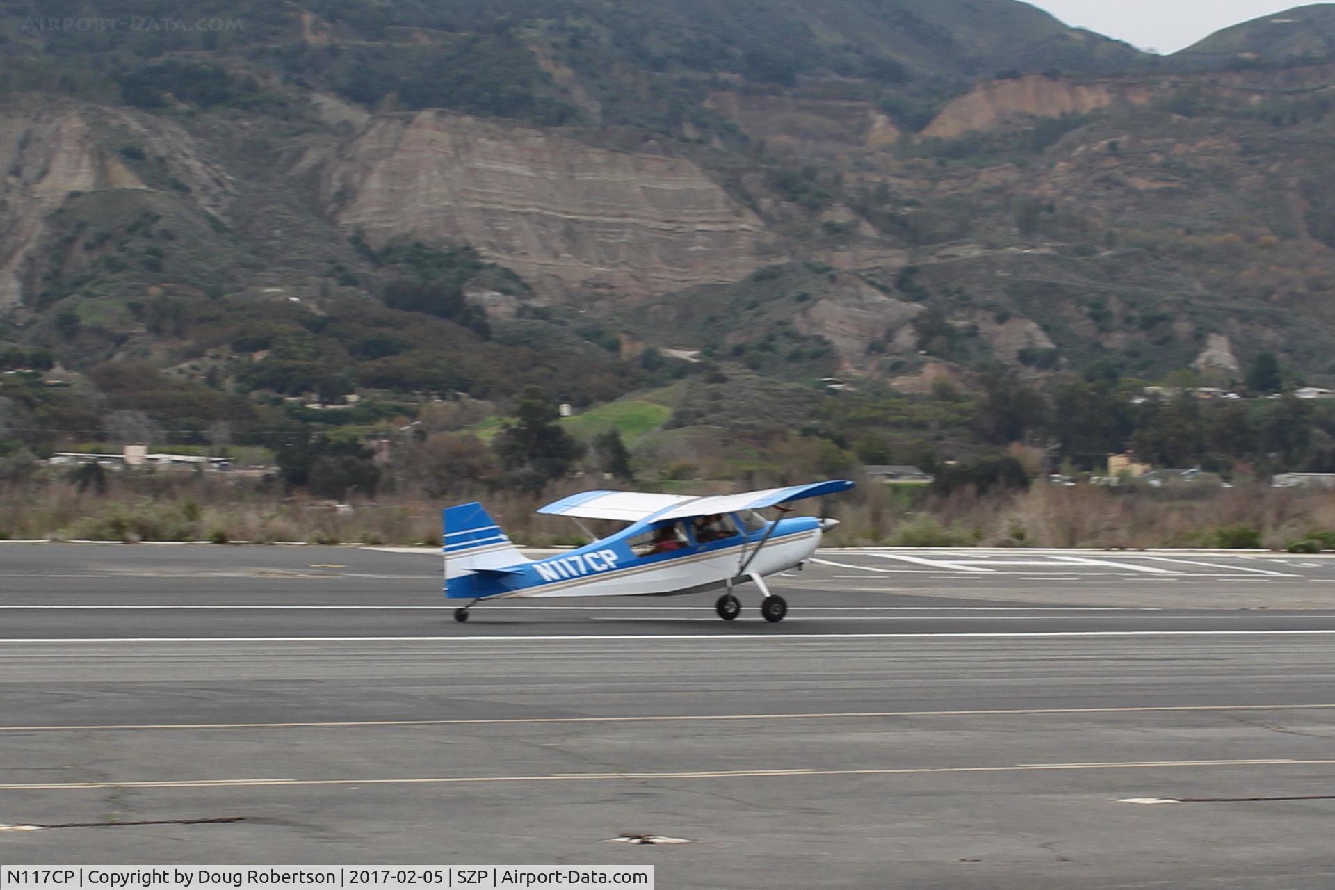 N117CP, American Champion 7GCBC Citabria C/N 1275-99, 1999 American Champion 7GCBC CITABRIA, Lycoming O-320 150 Hp, landing roll Rwy 22