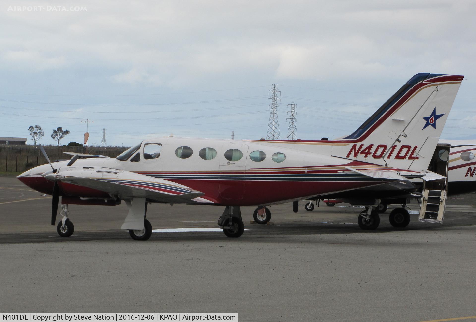N401DL, 1979 Cessna 421C Golden Eagle C/N 421C0813, Blue Star Gas Fleet Services Co (Central Point, OR) visiting @ Palo Alto Airport, CA