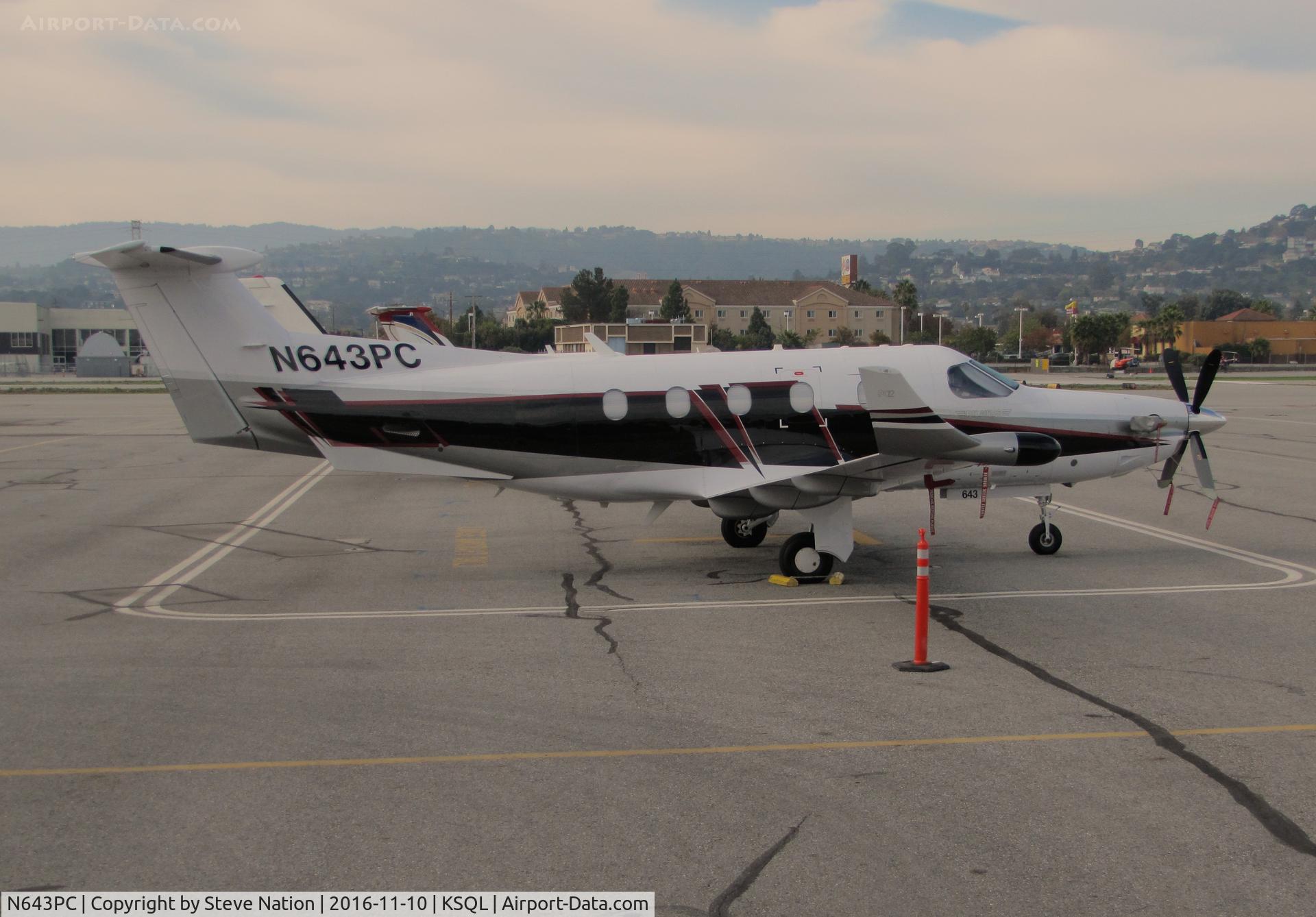 N643PC, 2005 Pilatus PC-12/45 C/N 643, RKI Pilatus LLC (Belmont, CA) 2005 Pilatus PC-12/45 @ San Carlos Airport, CA home base