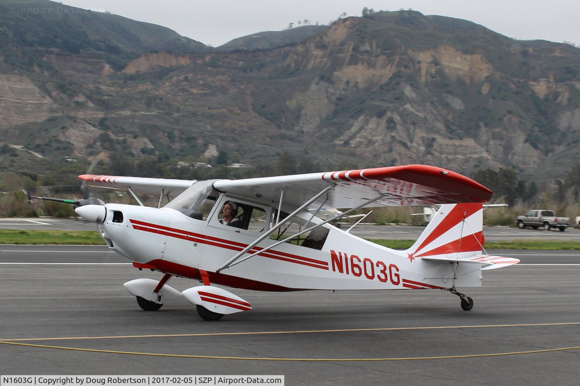 N1603G, 1968 Champion 7ECA Citabria C/N 609, 1968 Champion 7ECA CITABRIA, Lycoming O-235 115 Hp, taxi back