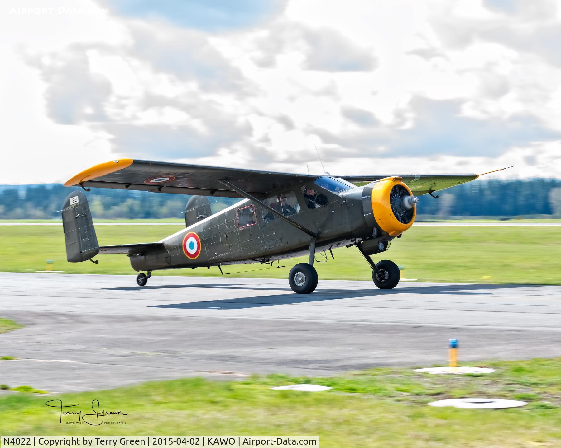 N4022, 1955 Max Holste MH-1521M Broussard C/N 22, KAWO
