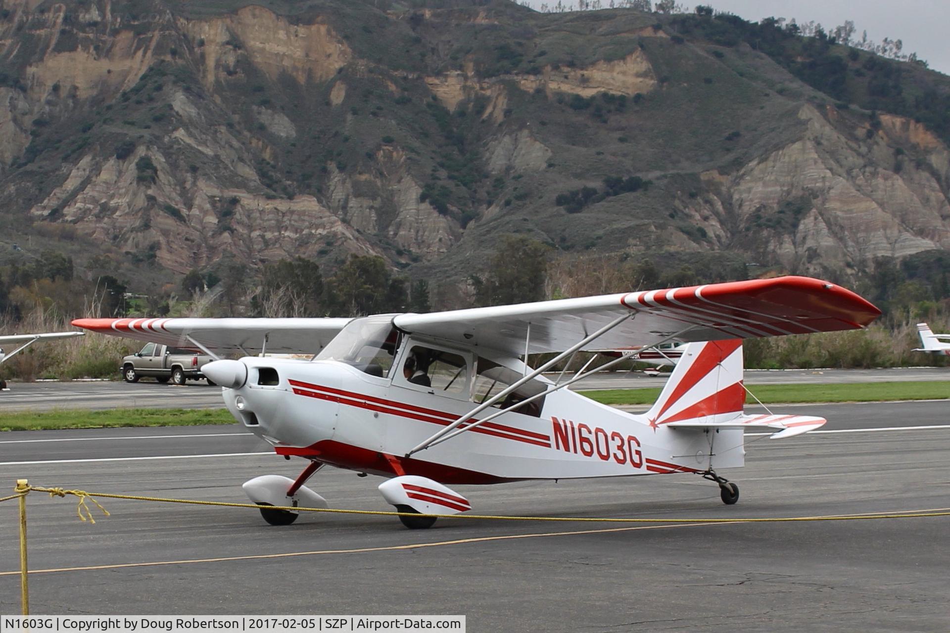 N1603G, 1968 Champion 7ECA Citabria C/N 609, 1968 Champion 7ECA CITABRIA, Lycoming O-235 `115 Hp, taxi back