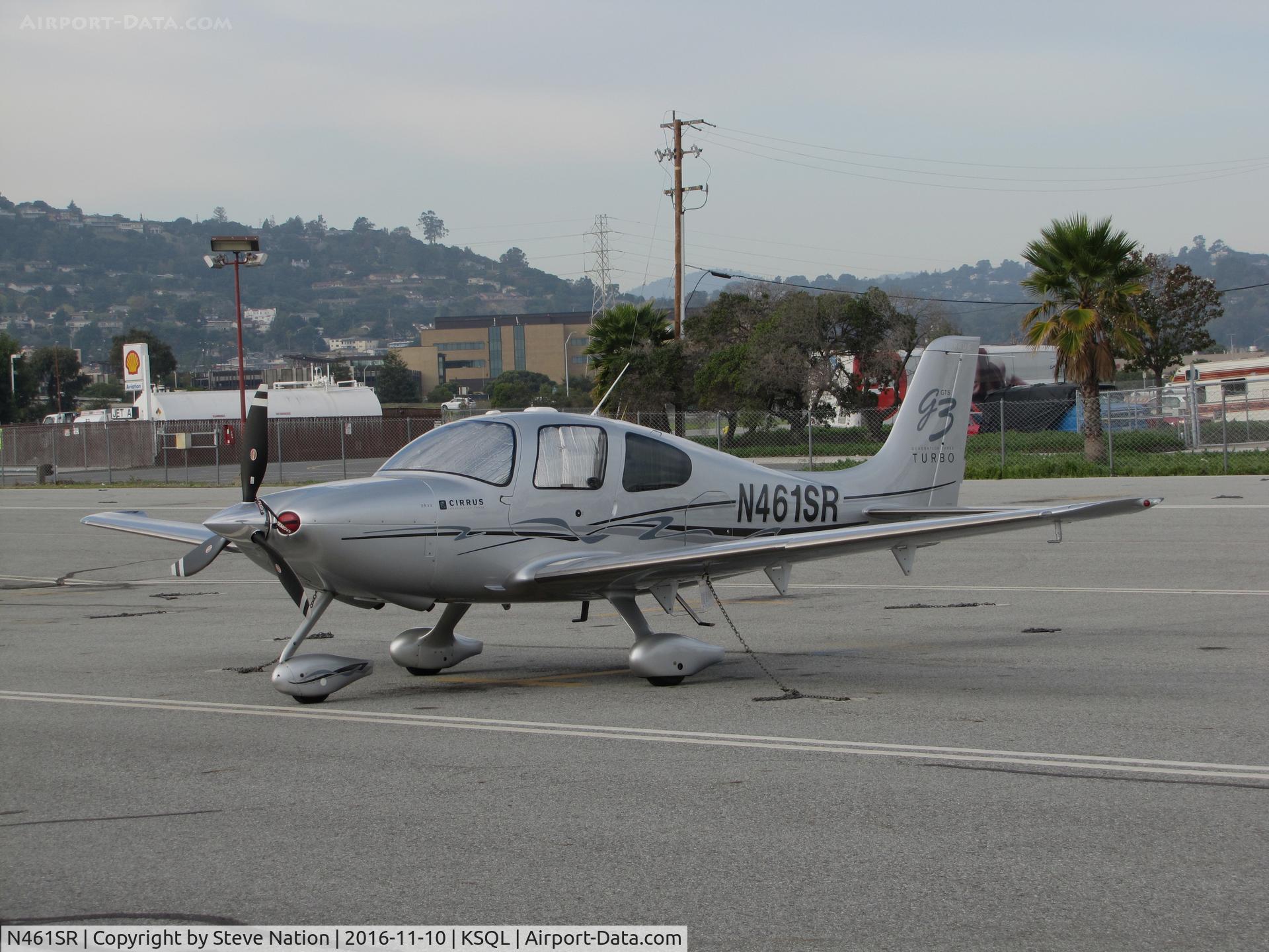 N461SR, 2007 Cirrus SR22 G3 Turbo C/N 2604, Napa, California-based 2007 Cirrus Design SR22 G3 Turbo on visitor's ramp @ San Carlos Airport, CA