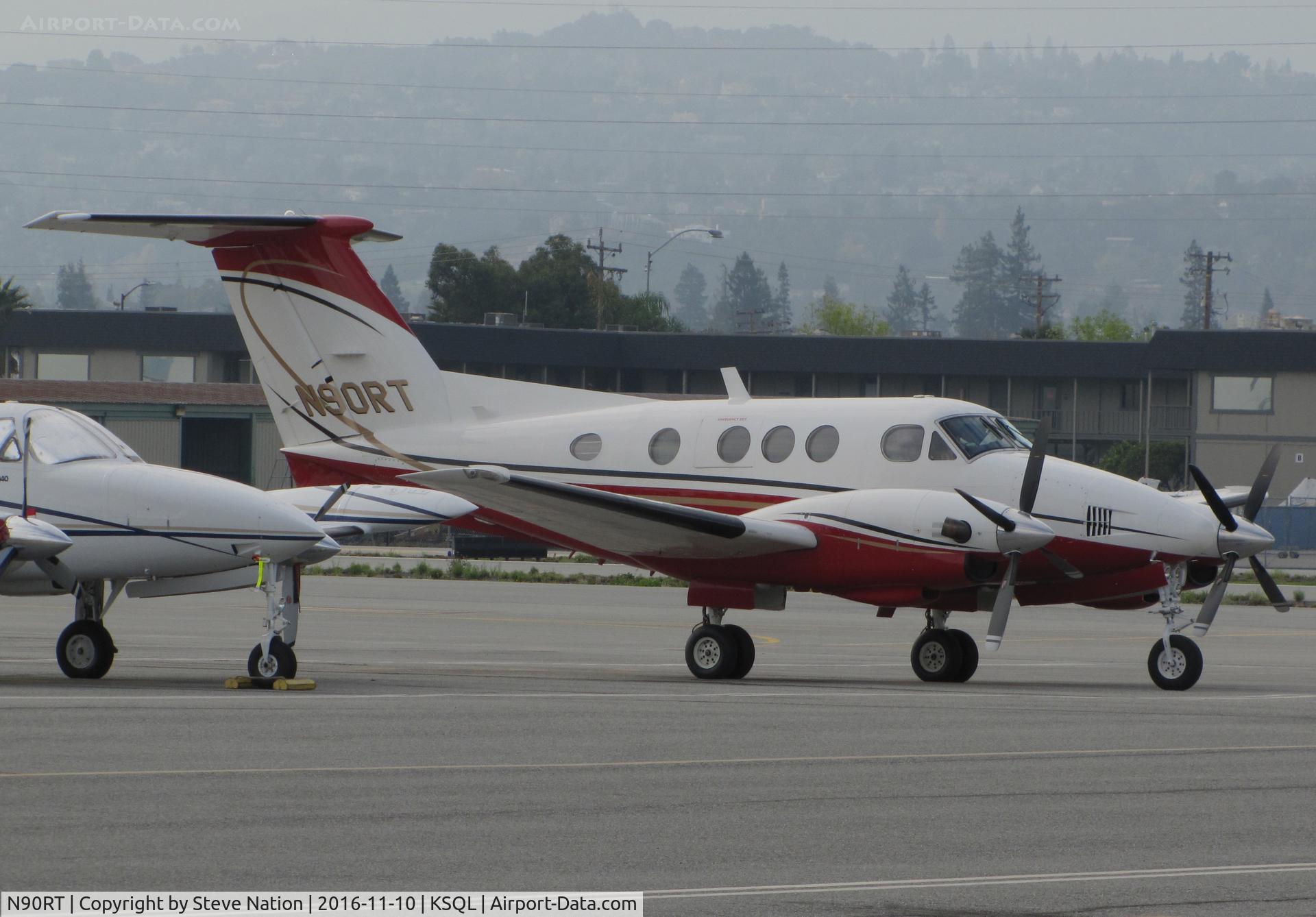 N90RT, 1981 Beech F90 King Air C/N LA-146, Save Mart Supermarkets (Modesto, CA) 1981 Beech F90 King Air @ San Carlos Airport, CA
