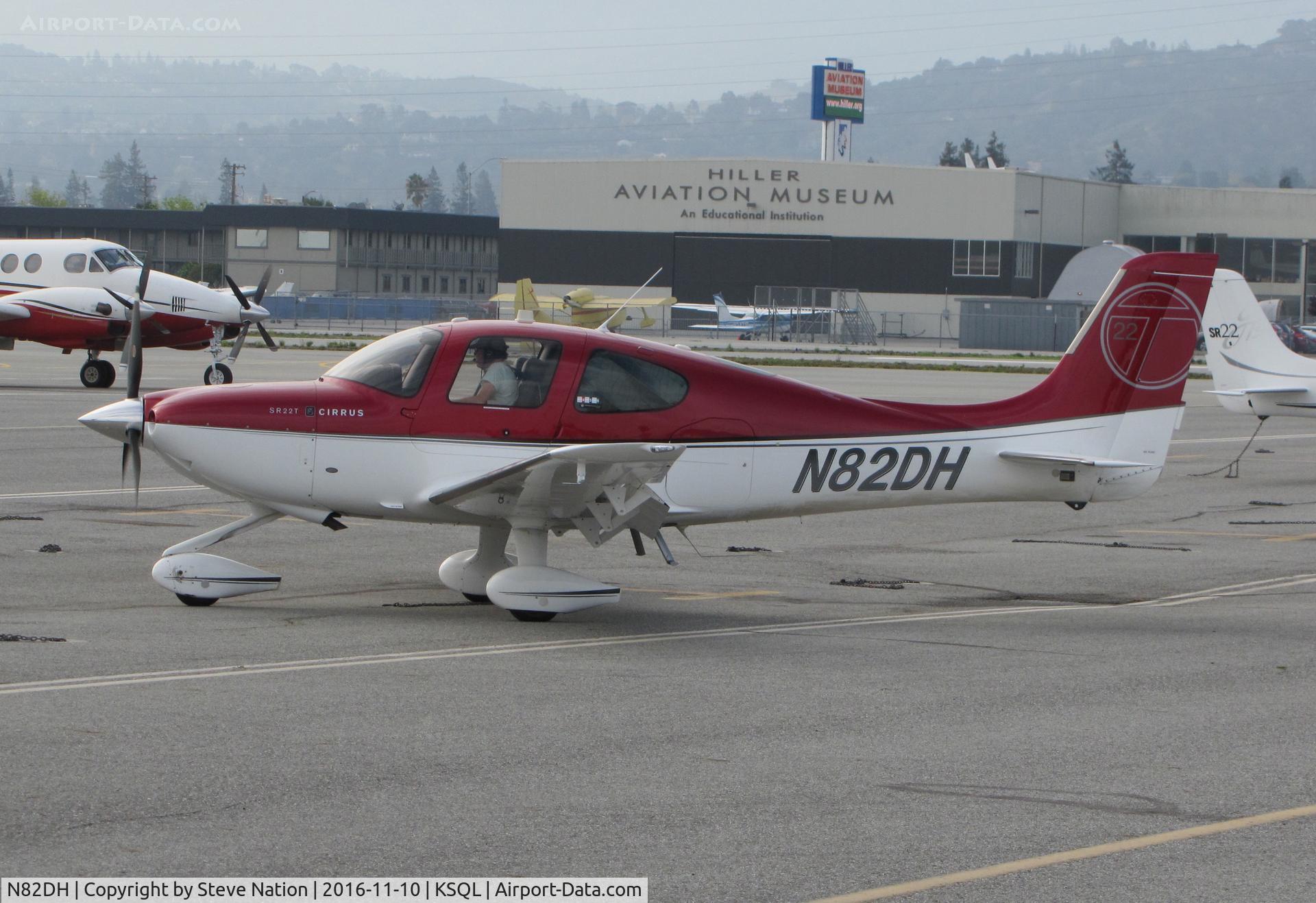 N82DH, Cirrus SR22T C/N 0008, Locally-based 2010 Cirrus Design SR22T @ San Carlos Airport, CA
