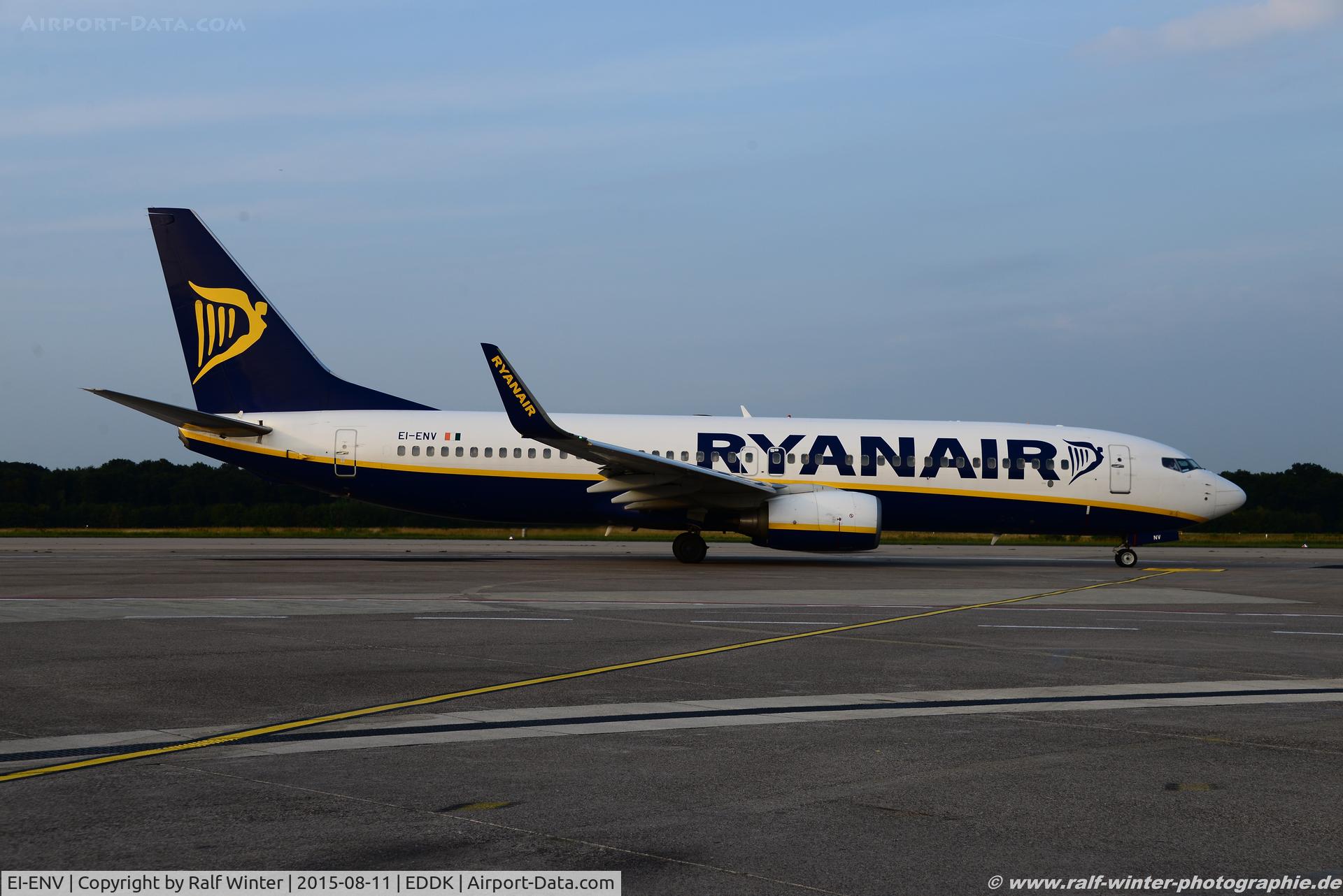 EI-ENV, 2010 Boeing 737-8AS C/N 35039, Boeing 737-8AS(W) - FR RYR Ryanair - 35039 - EI-ENV - 11.08.2015 - CGN
