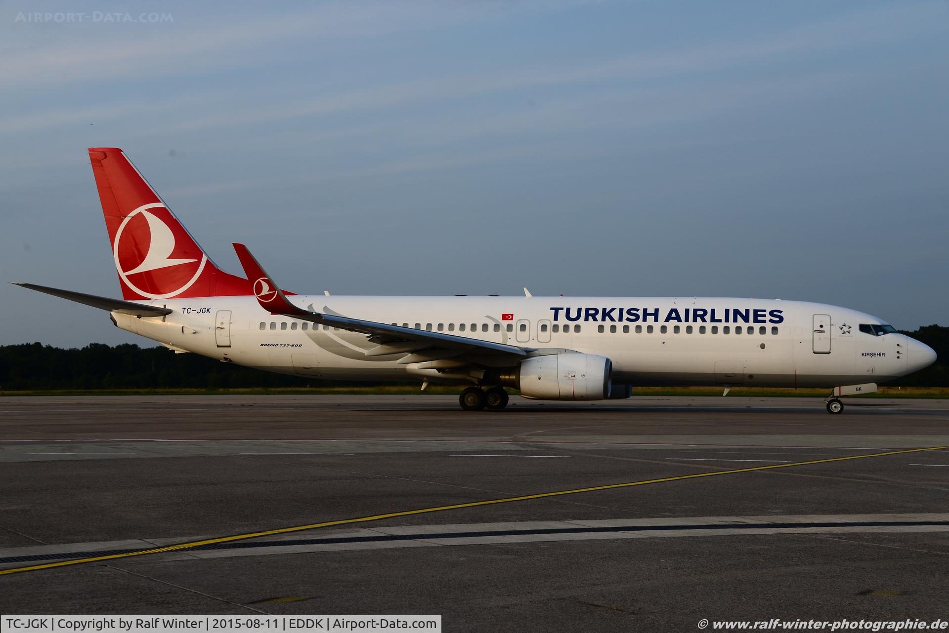 TC-JGK, 2006 Boeing 737-8F2 C/N 34409, Boeing 737-8F2 - TK THY Turkish Airlines 'Kirsehir' - 34409 - TC-JGK - 11.08.2015 - CGN