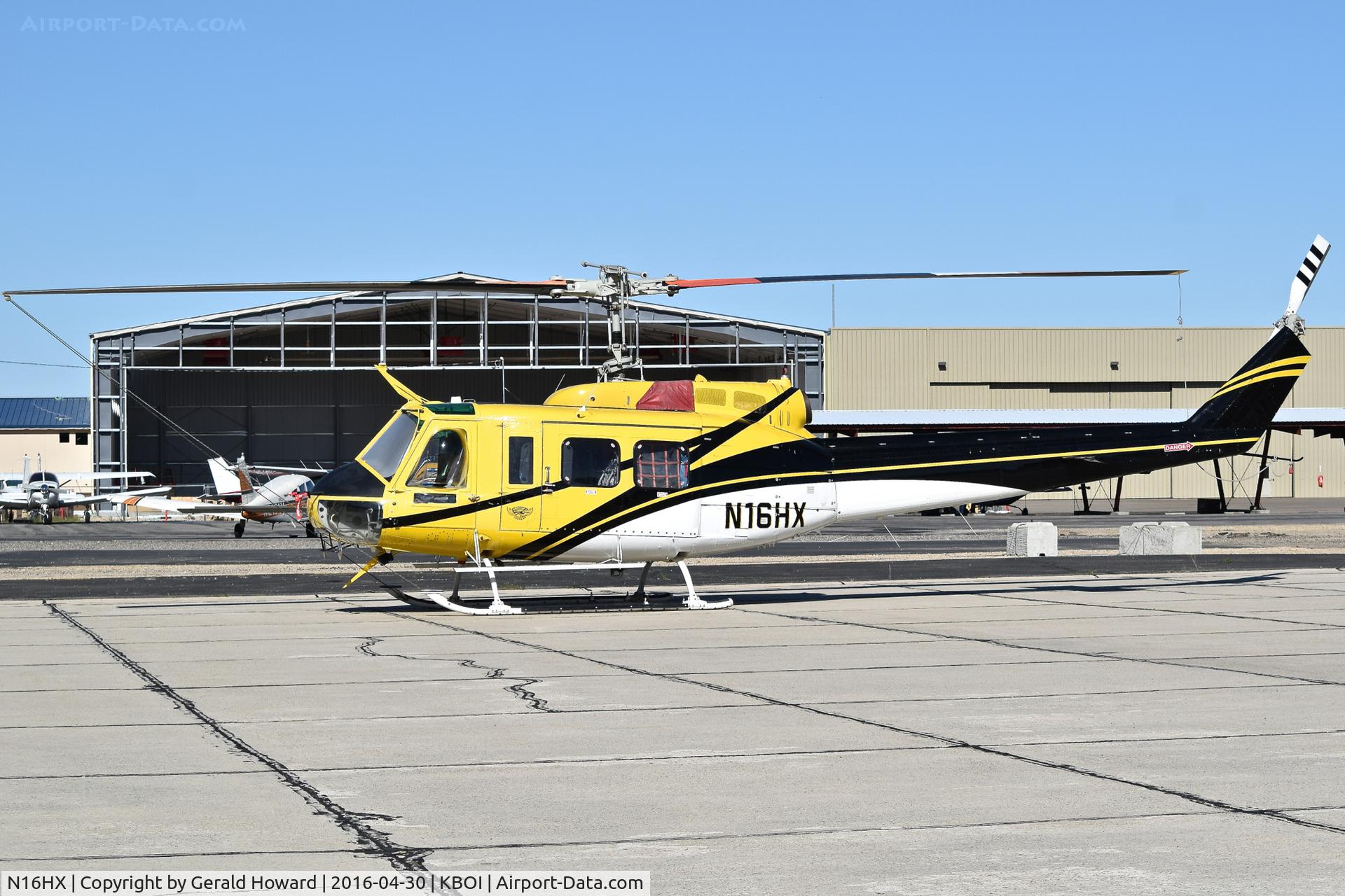 N16HX, 1979 Bell 205A-1 C/N 30293, Parked on south GA ramp.
