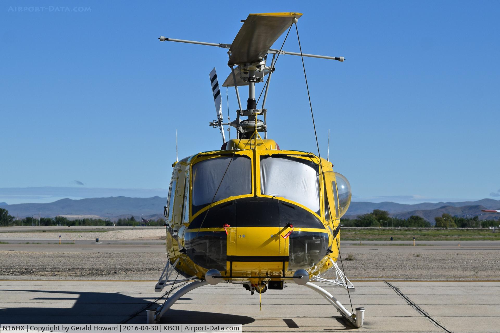 N16HX, 1979 Bell 205A-1 C/N 30293, Parked on south GA ramp.