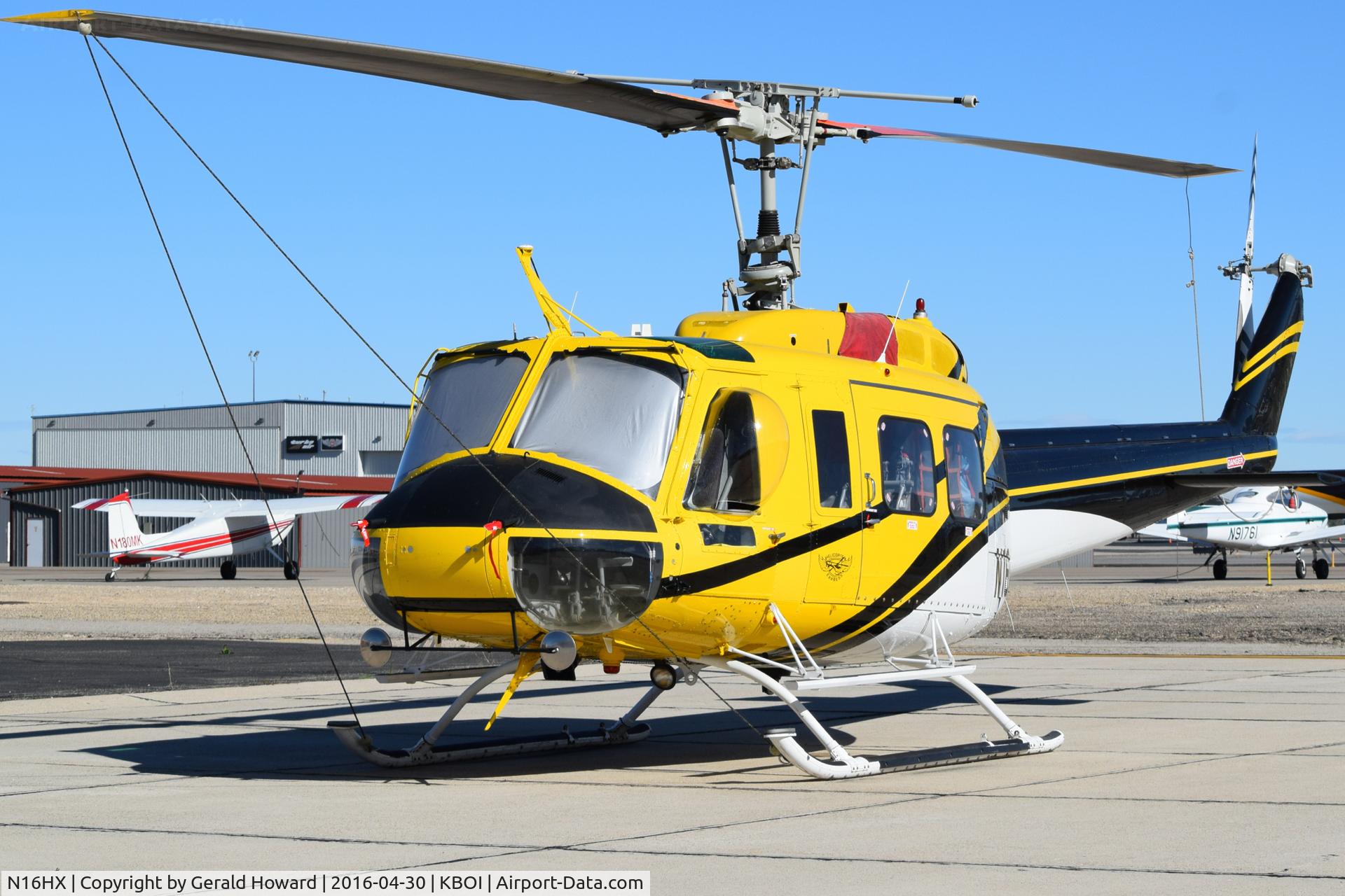 N16HX, 1979 Bell 205A-1 C/N 30293, Parked on south GA ramp.