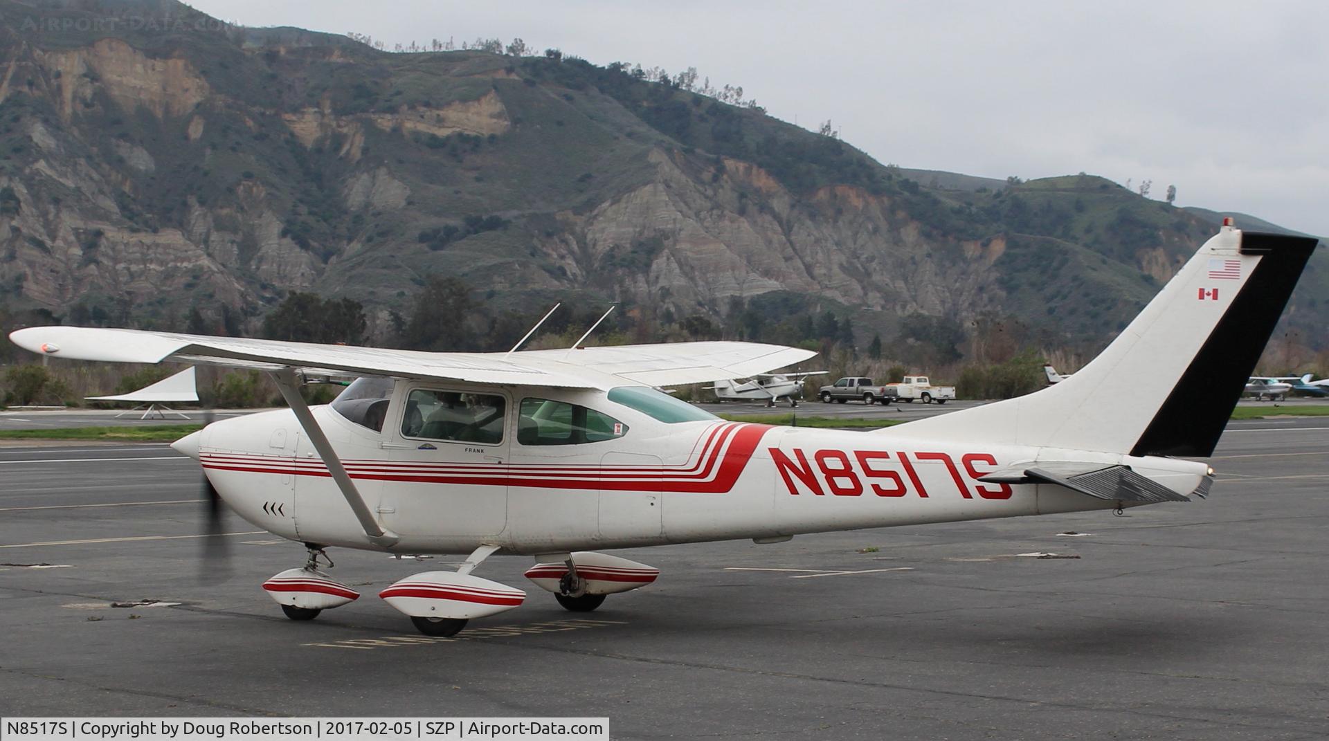 N8517S, 1965 Cessna 182H Skylane C/N 18256617, 1965 Cessna 182H SKYLANE, Continental O-470 230 Hp, taxi to transient ramp