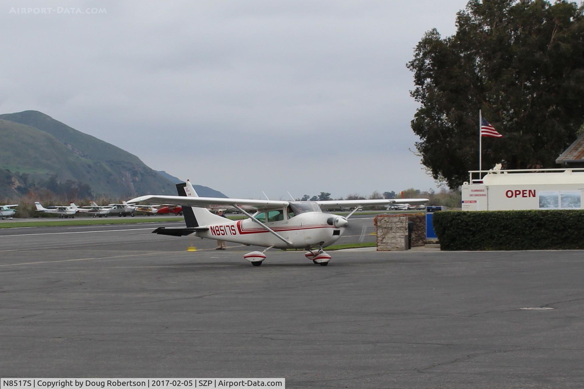 N8517S, 1965 Cessna 182H Skylane C/N 18256617, 1965 Cessna 182H SKYLANE, Continental O-470 230 Hp, taxi off the active