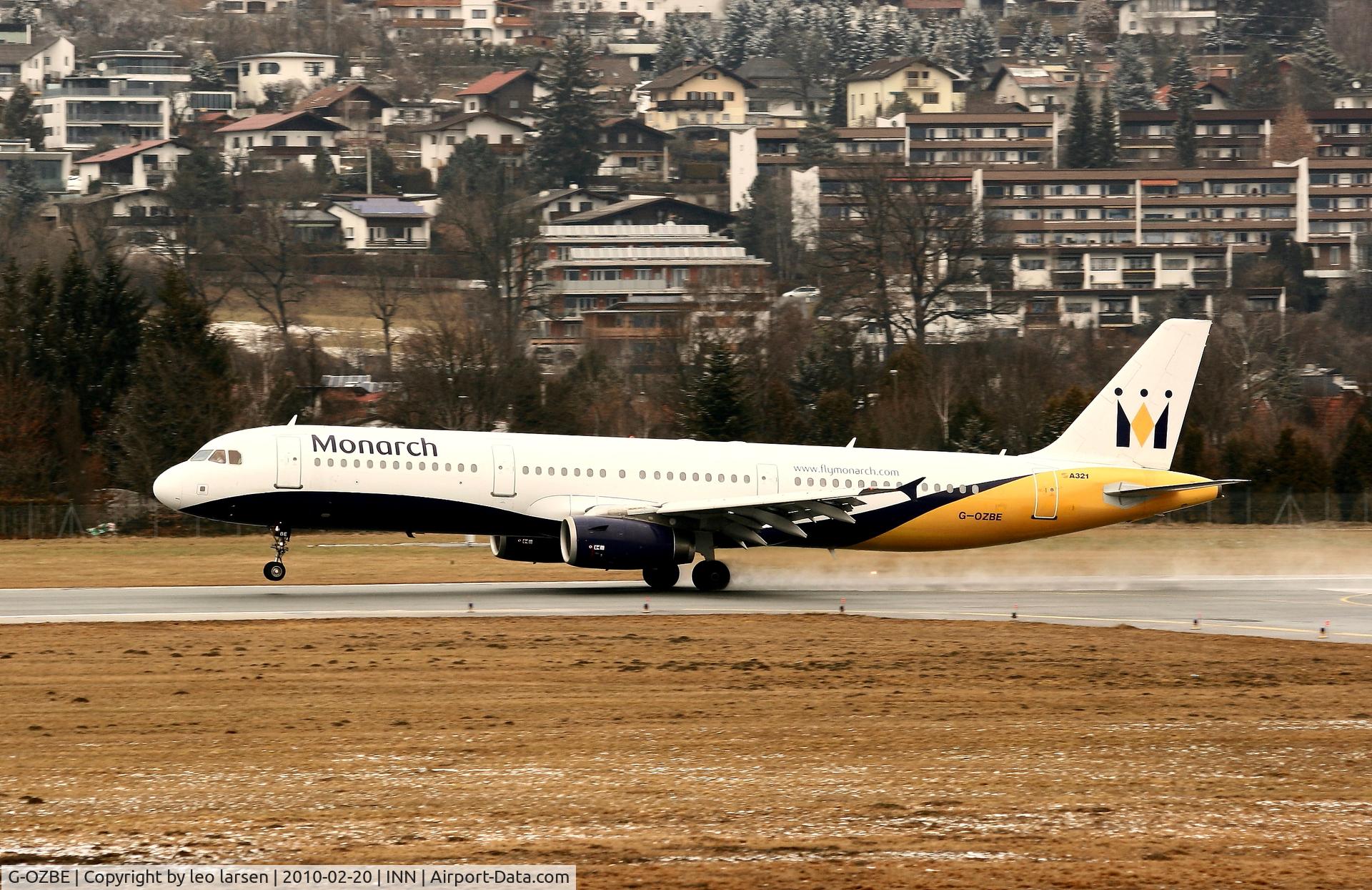 G-OZBE, 2002 Airbus A321-231 C/N 1707, Innsbruck 20.2.2010