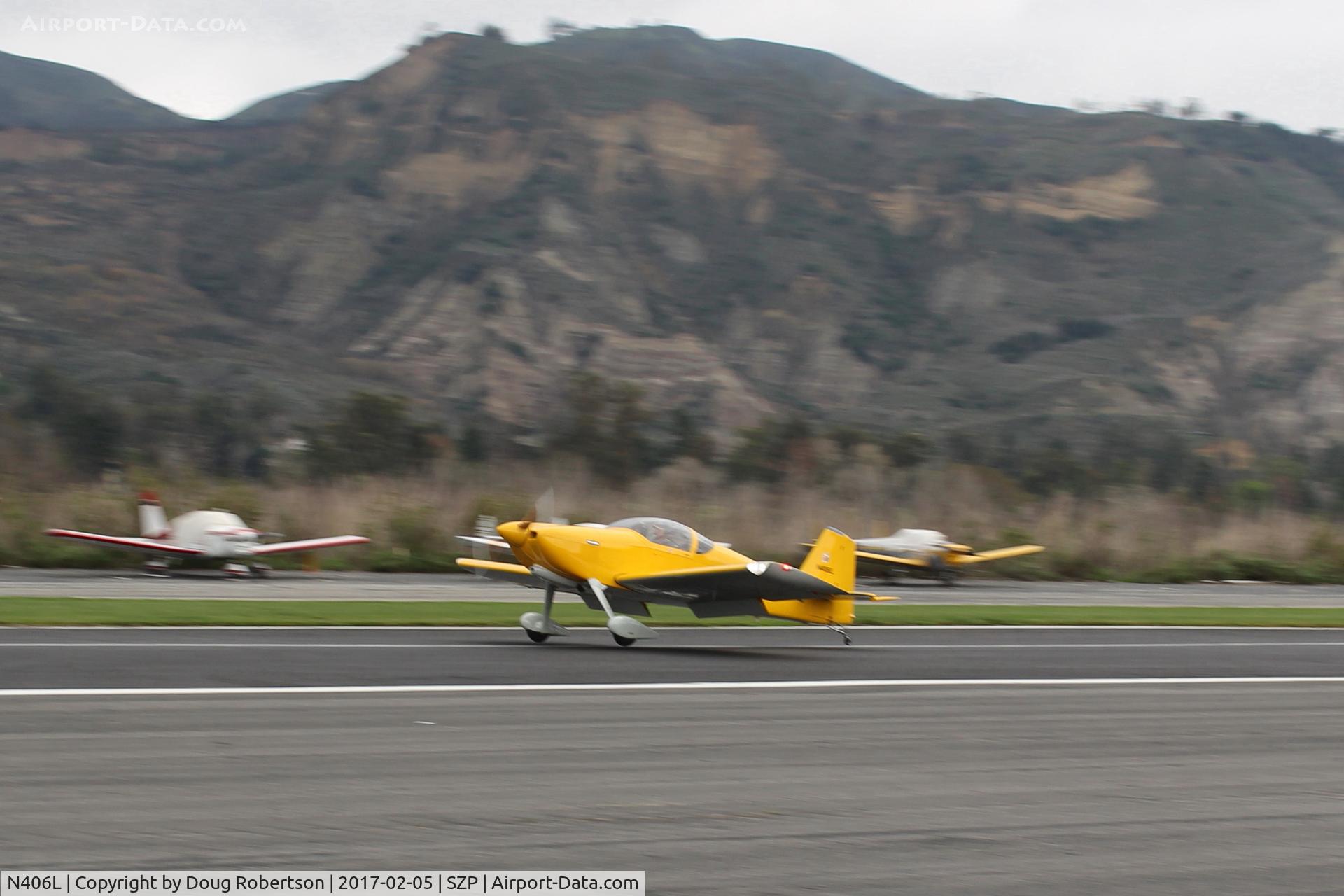 N406L, 2008 Vans RV-6 C/N 936, Provo PROVO 6, Lycoming O-320 160 Hp, landing roll Rwy 04, Young Eagles flight