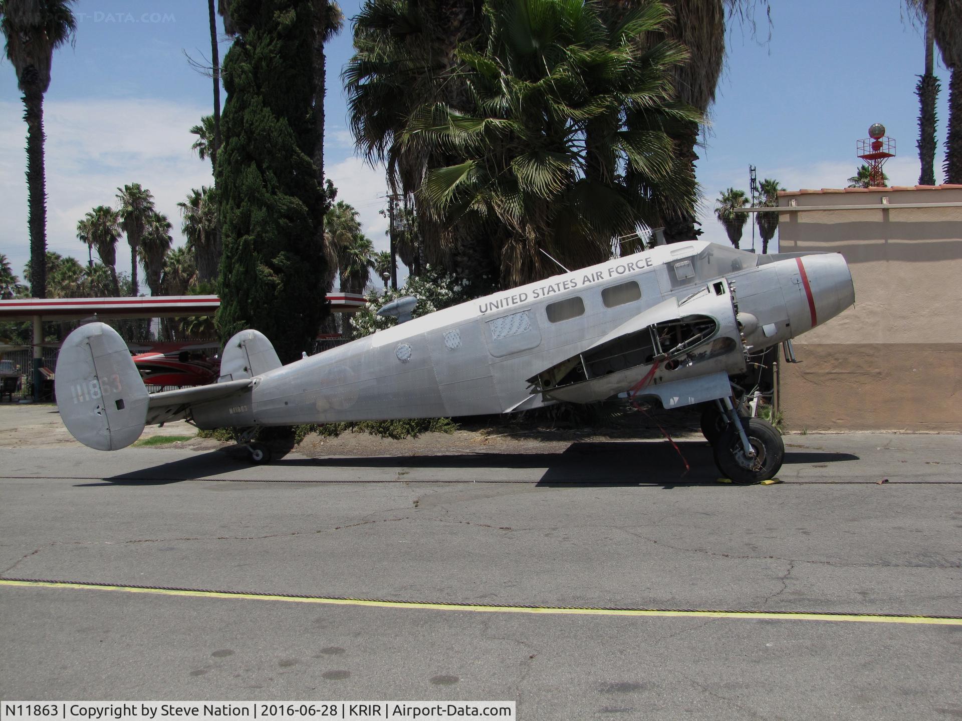 N11863, 1951 Beech C-45G Expeditor C/N AF-420, 1951 Beech C-45G (ex USAF 51-11863) minus wings + engines @ Flabob Airport, Riverside, CA
