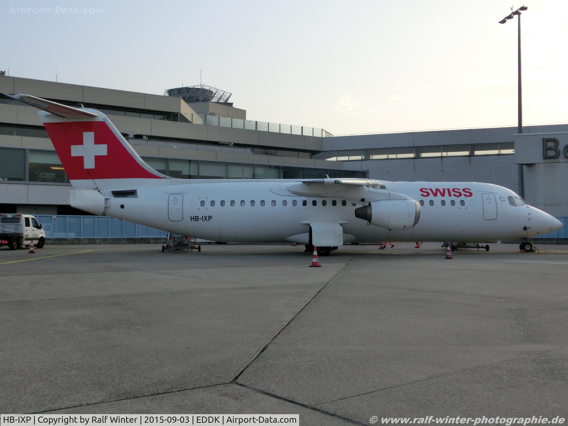 HB-IXP, 1996 British Aerospace Avro 146-RJ100 C/N E3283, British Aerospace Avro 146-RJ-100 - LX SWU Swiss European Air Lines - E3283 - HB-IXP - 03.09.2015 - CGN