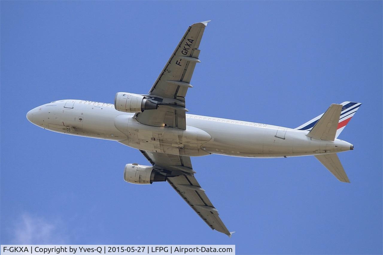 F-GKXA, 1991 Airbus A320-211 C/N 287, Airbus A320-211, Take off rwy 27L, Roissy Charles De Gaulle airport (LFPG-CDG)