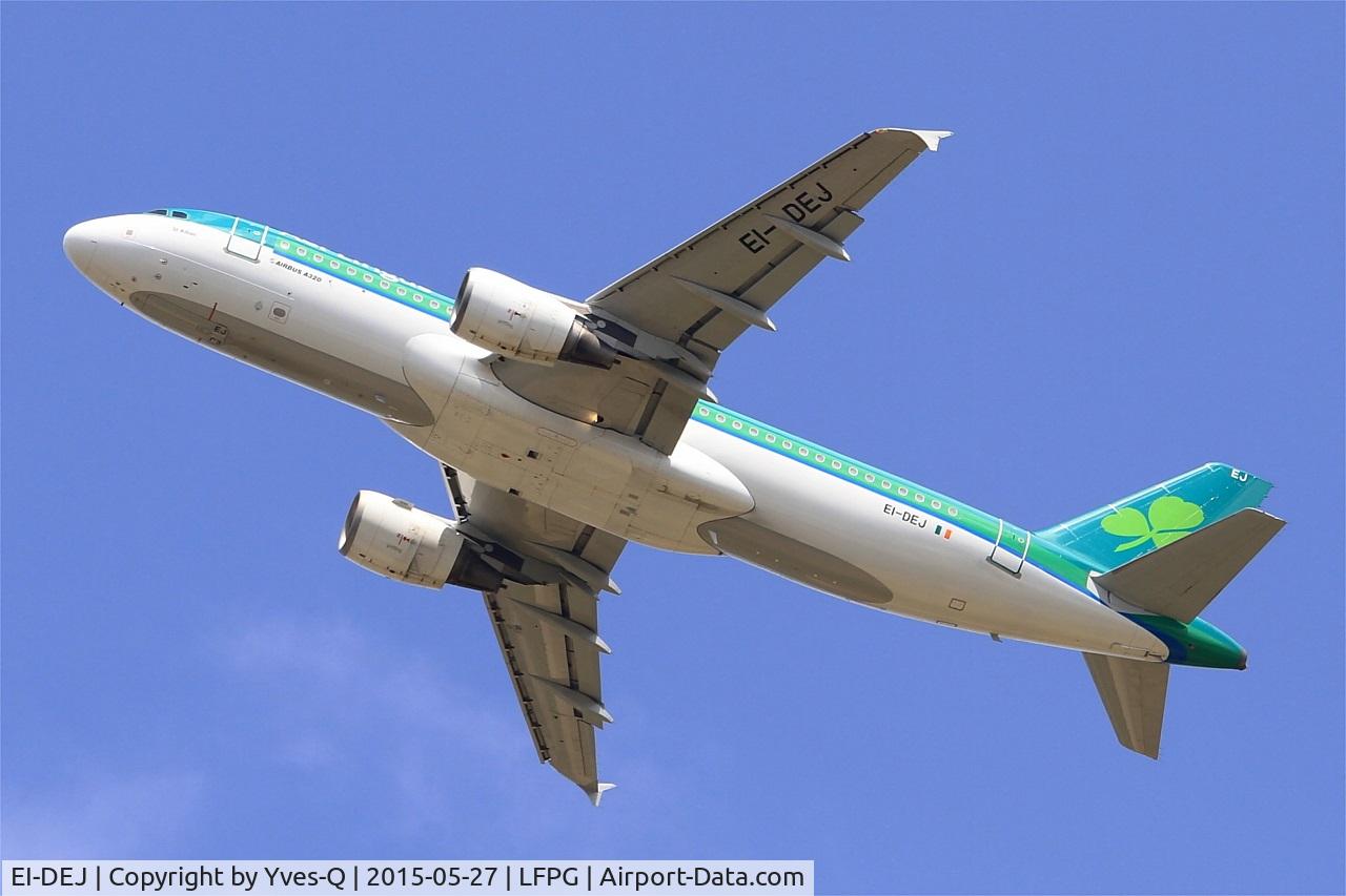 EI-DEJ, 2005 Airbus A320-214 C/N 2364, Airbus A320-214, Take off rwy 27L, Roissy Charles De Gaulle airport (LFPG-CDG)