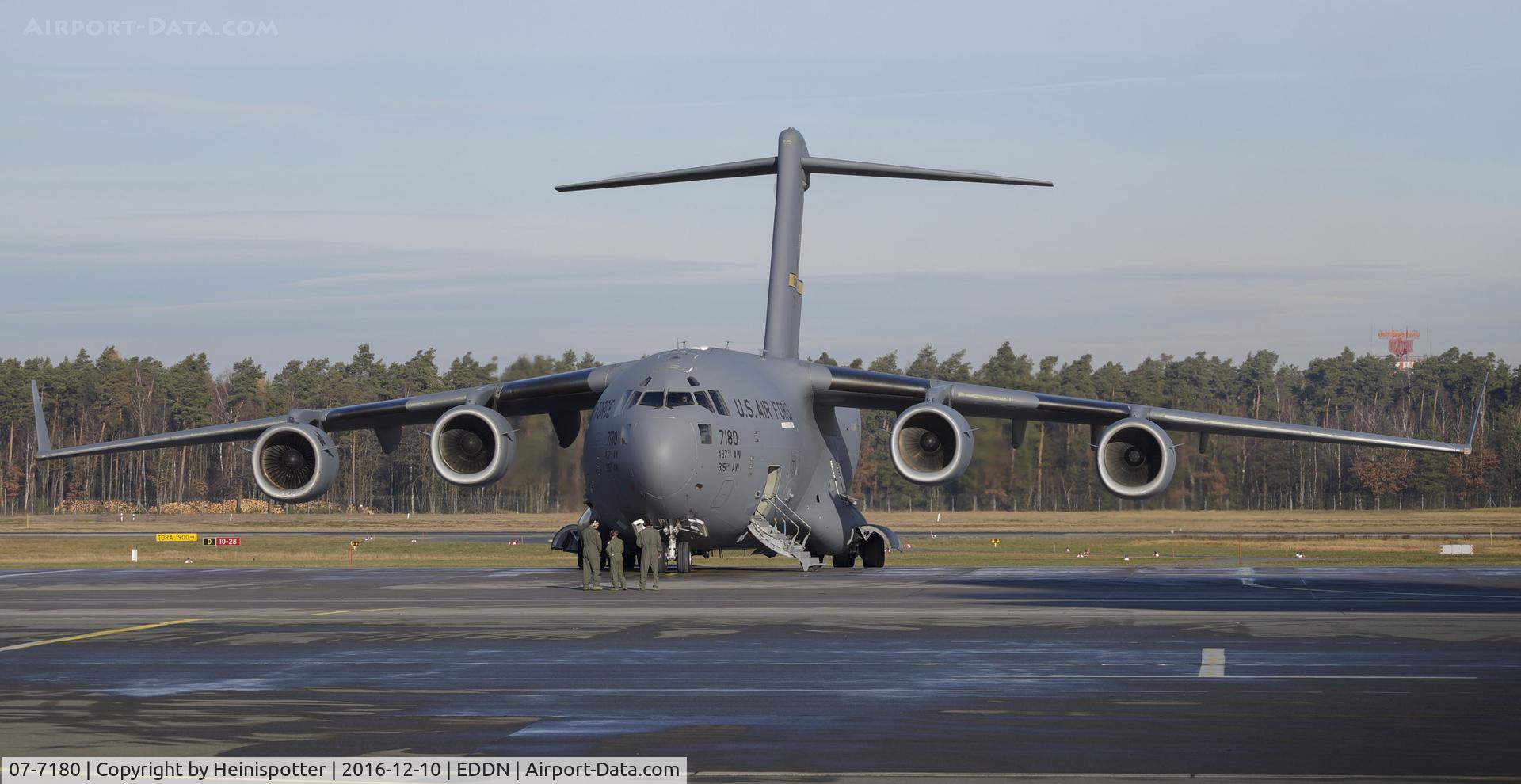 07-7180, 2008 Boeing C-17A Globemaster III C/N P-180, C-17A Globemaster III  in Nuremberg