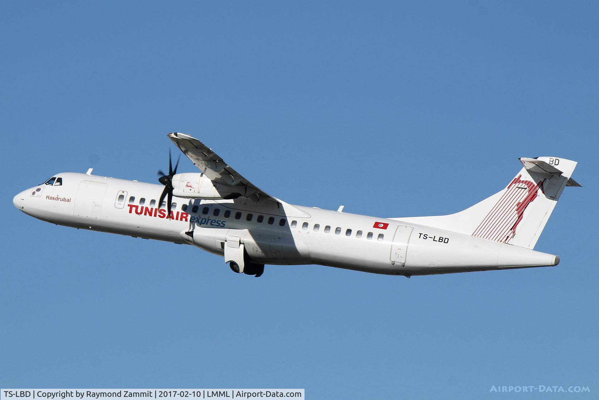 TS-LBD, 2007 ATR 72-212A C/N 756, ATR72 TS-LBD Tunisair Express