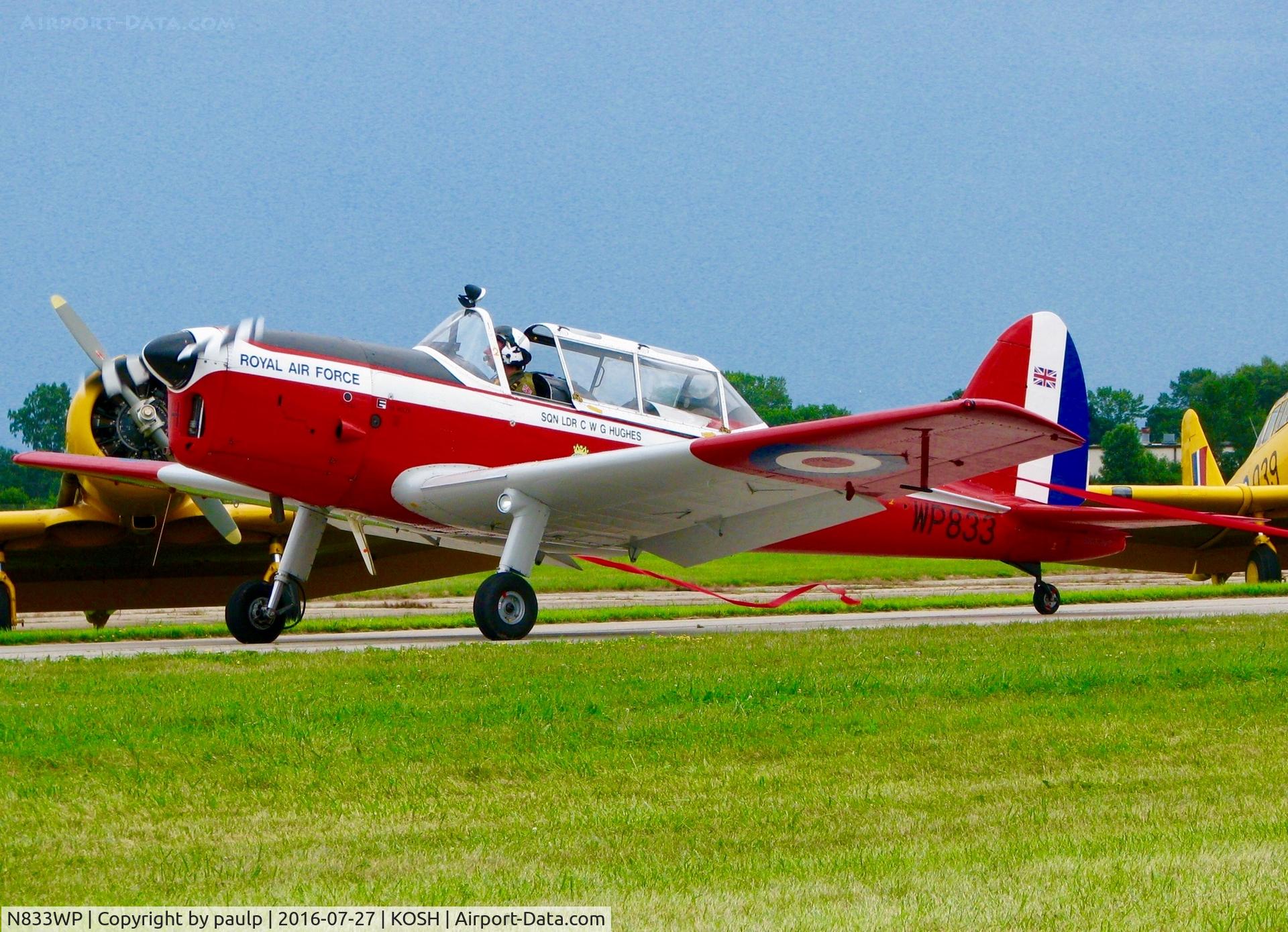 N833WP, 1952 De Havilland DHC-1 Chipmunk T.10 C/N C1/0714, At Oshkosh.