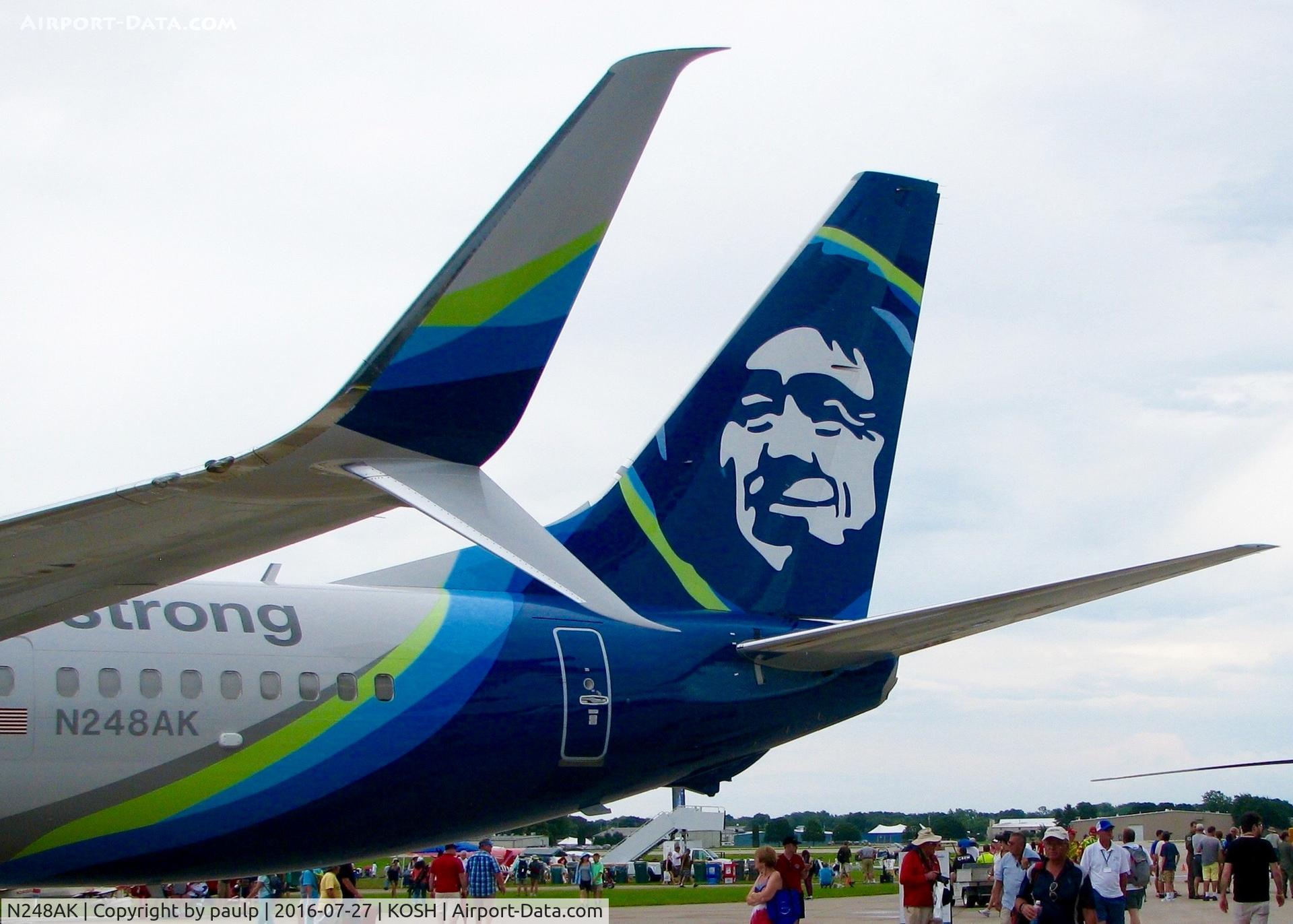 N248AK, 2016 Boeing 737-990/ER C/N 62469, At Oshkosh.