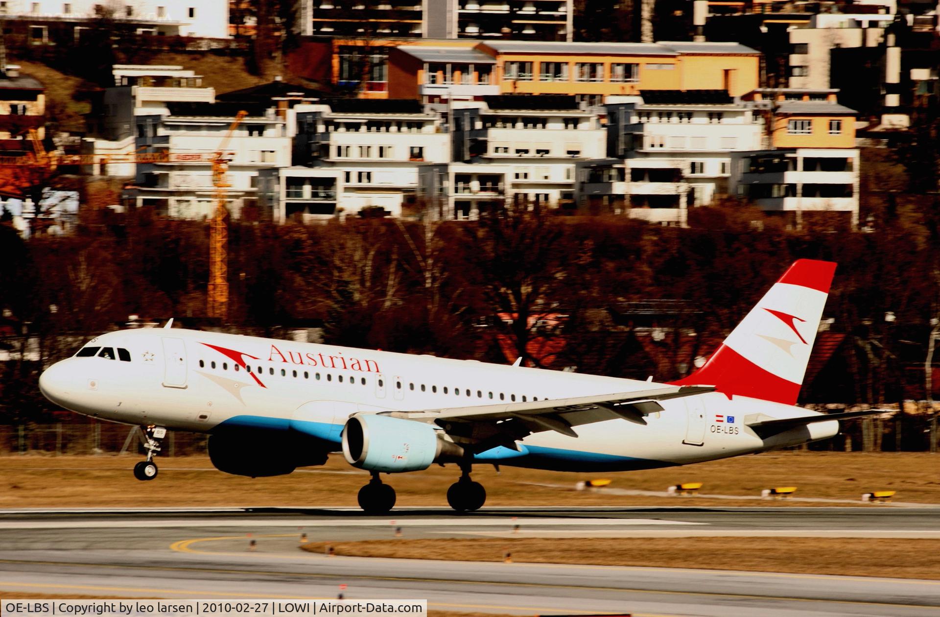 OE-LBS, 2000 Airbus A320-214 C/N 1189, Innsbruck 27.2.2010