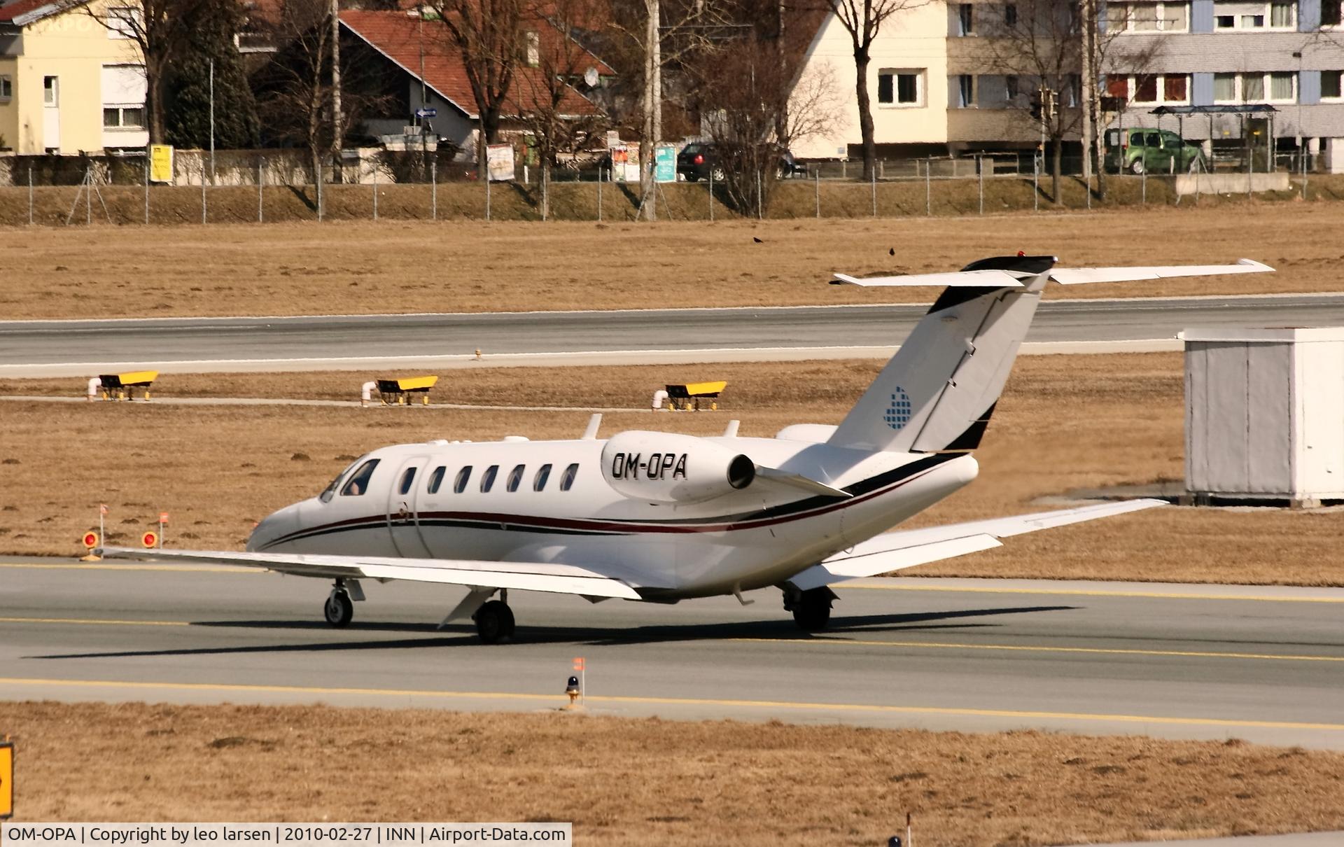 OM-OPA, 2008 Cessna 525B CitationJet CJ3 C/N 525B-0269, Innsbruck 27.2.2010