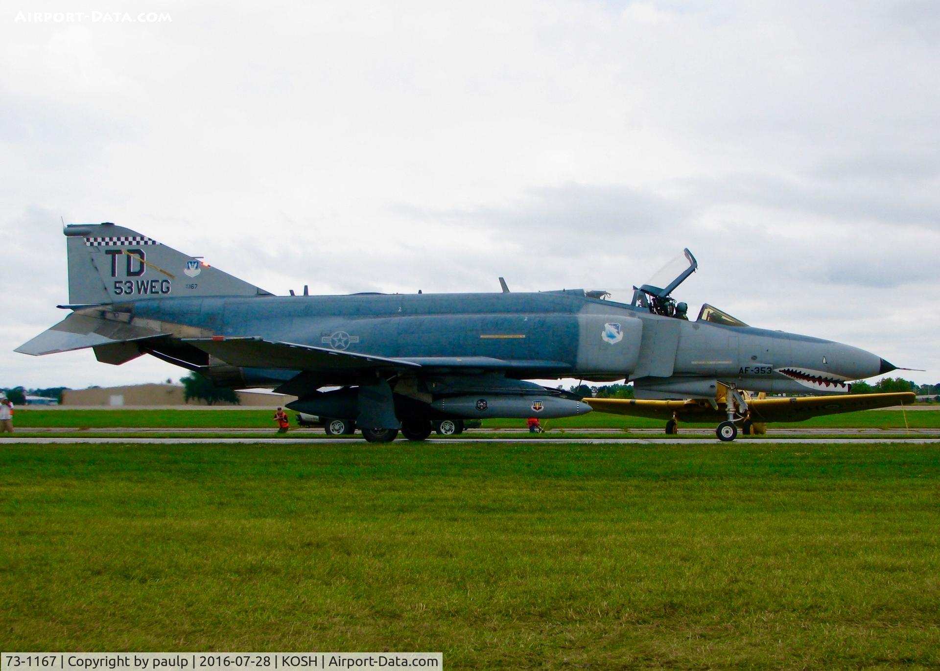 73-1167, 1973 McDonnell Douglas QF-4E Phantom II C/N 4679, At Oshkosh.