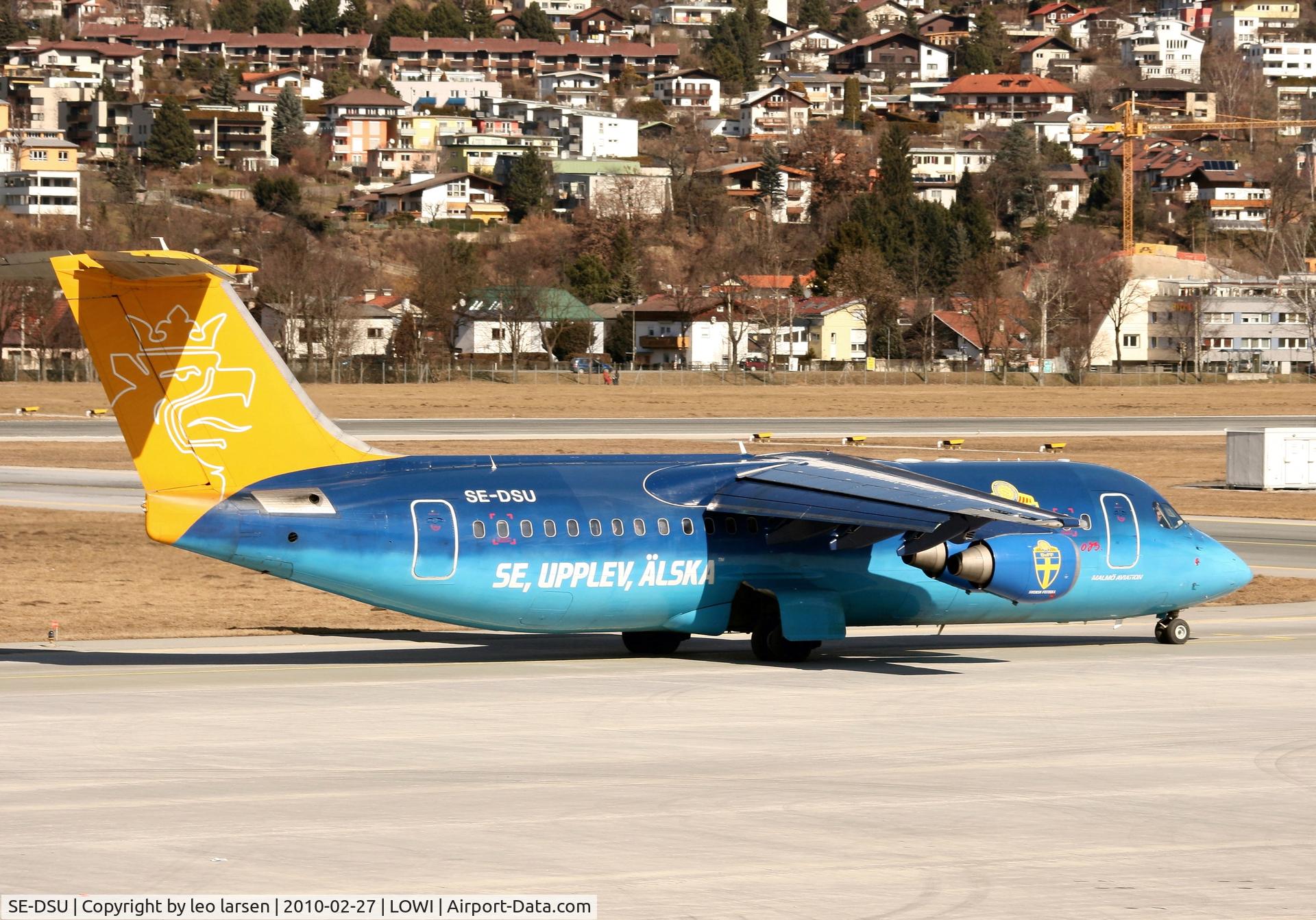 SE-DSU, 1994 British Aerospace Avro 146-RJ100 C/N E3248, Innsbruck 27.2.2010