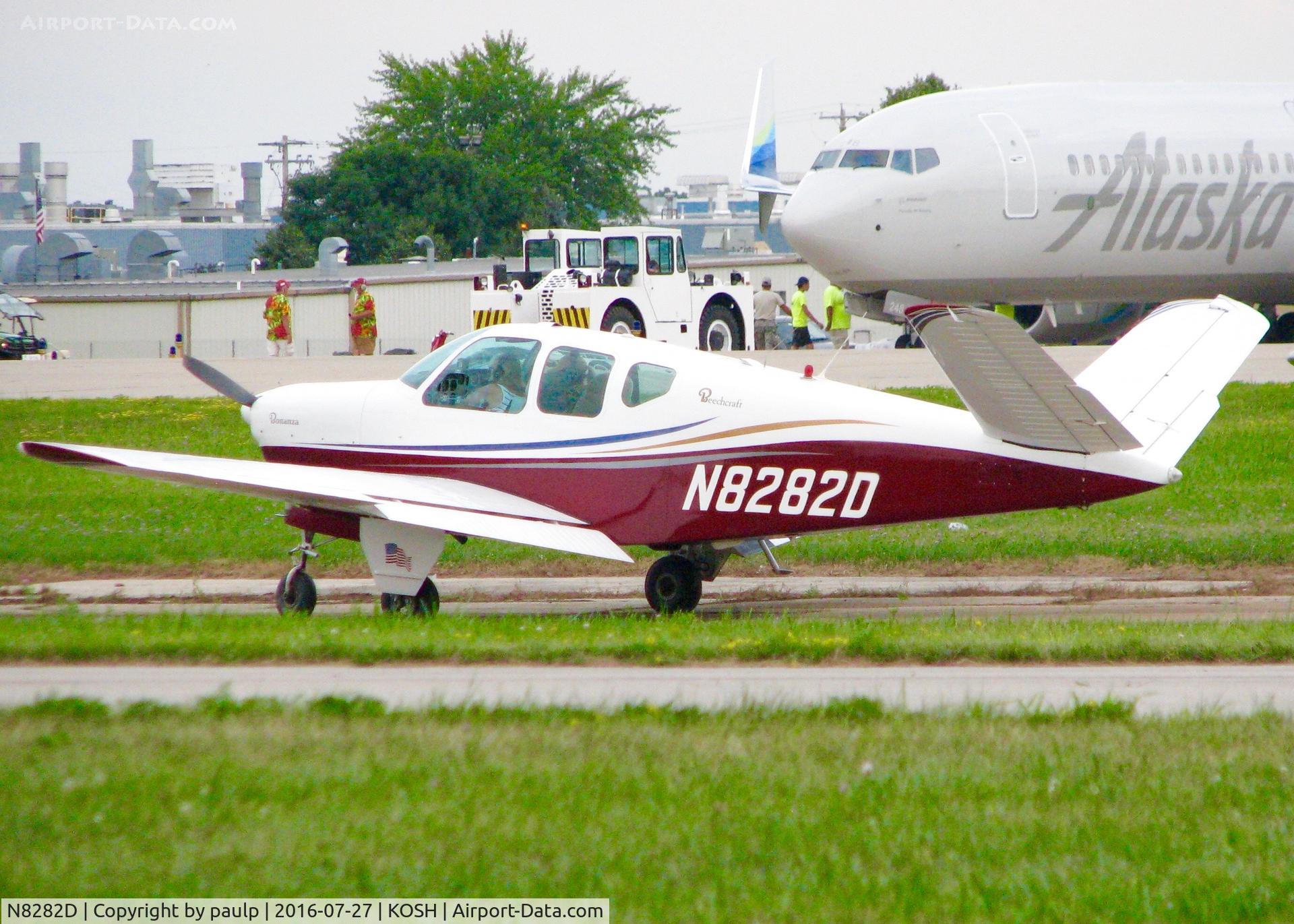 N8282D, 1957 Beech J35 Bonanza C/N D-5400, At Oshkosh.