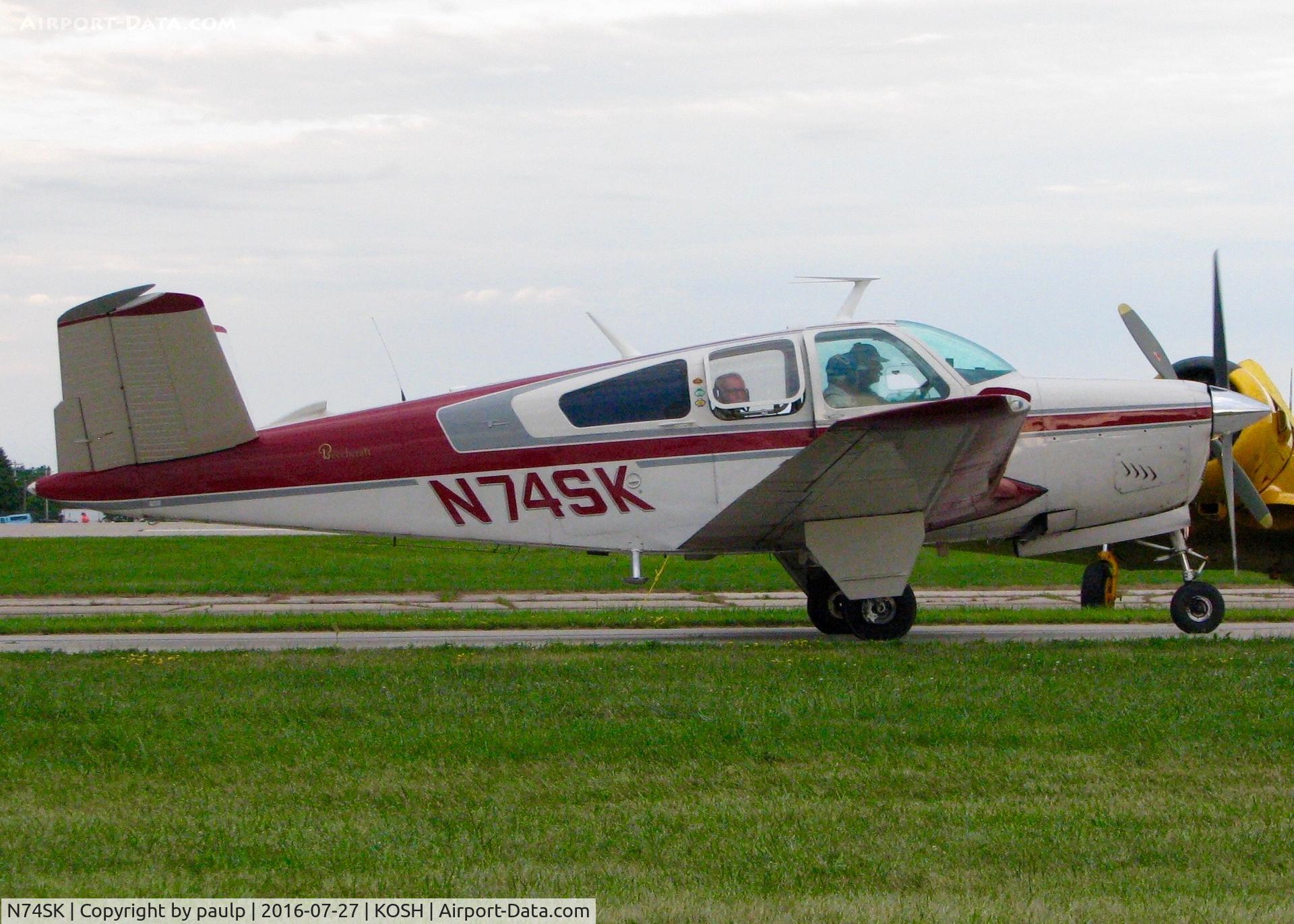 N74SK, 1966 Beech V35 Bonanza C/N D-8148, At Oshkosh.