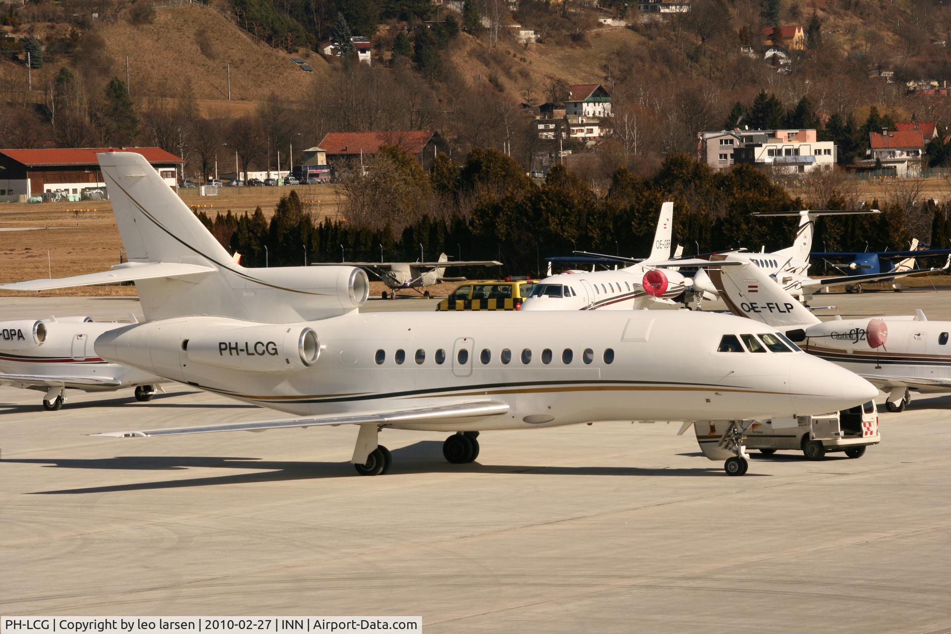 PH-LCG, 1995 Dassault Mystere Falcon 900 C/N 143, Innsbruck 27.2.2010