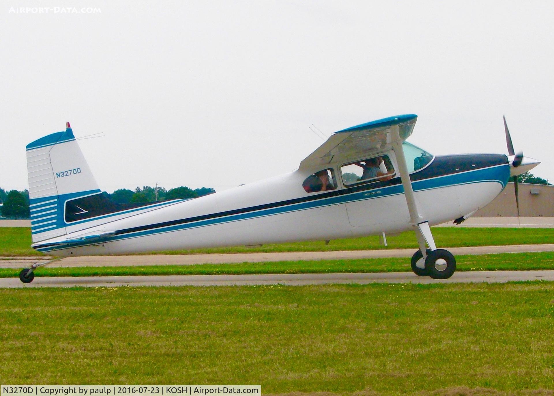 N3270D, 1955 Cessna 180 C/N 32068, At Oshkosh.