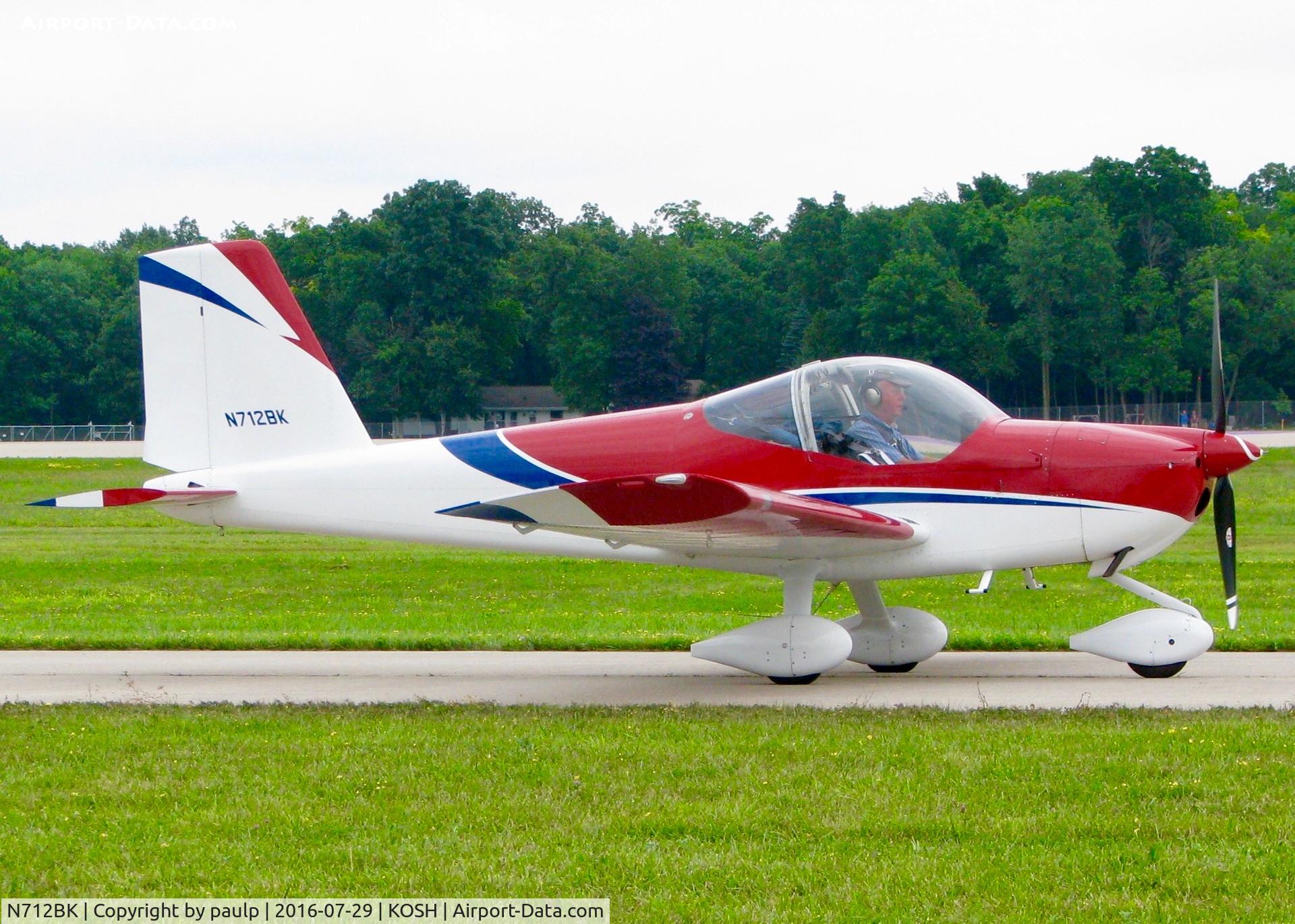 N712BK, Vans RV-12 C/N 120105, At Oshkosh.