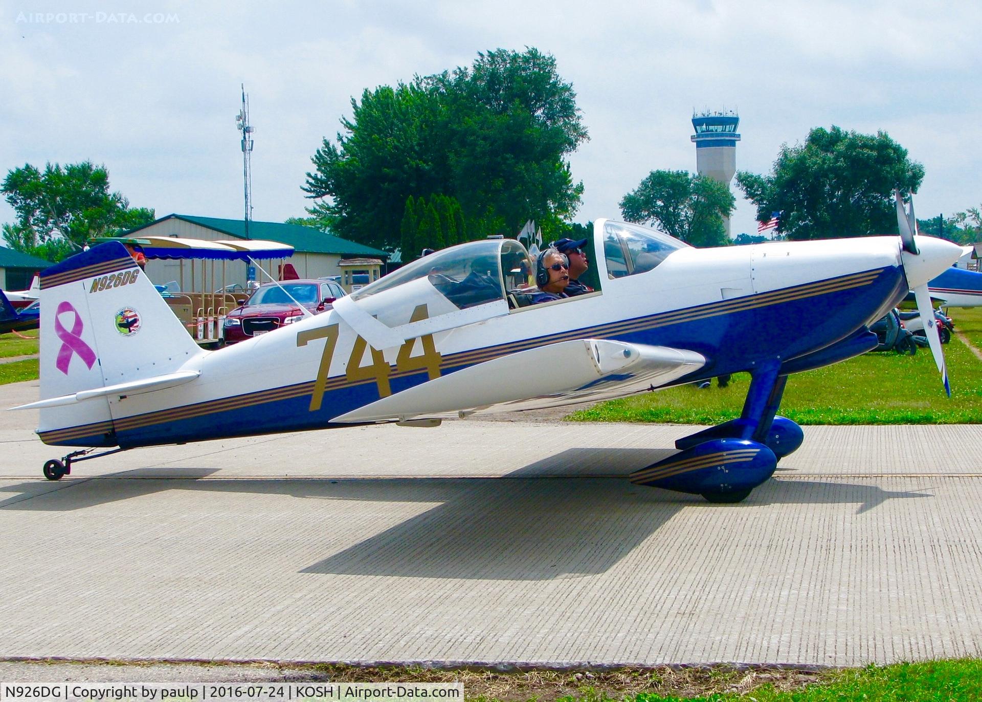 N926DG, 2000 Vans RV-6 C/N 20473, At Oshkosh.