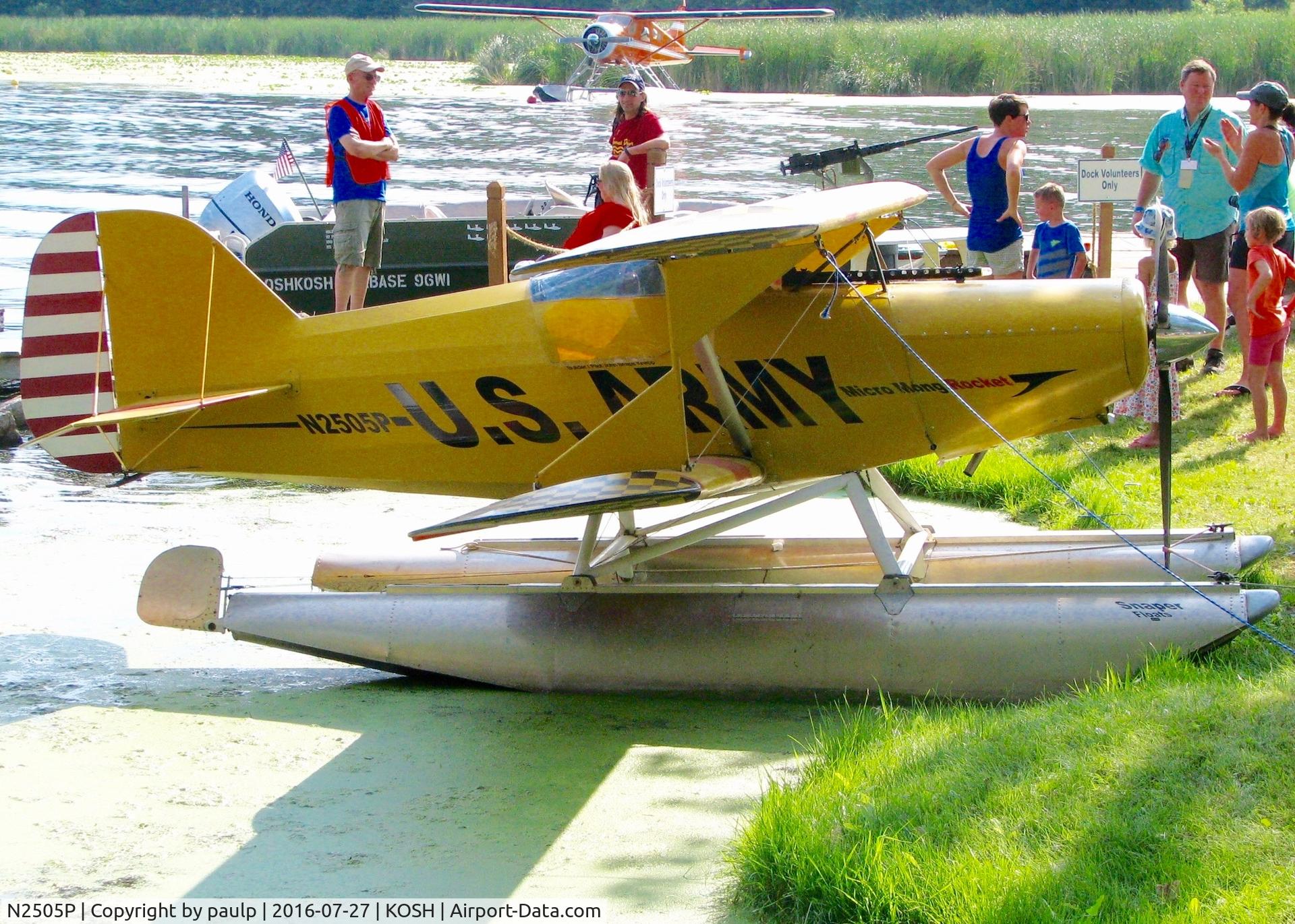N2505P, 2008 Green Sky Adventures Micro Mong C/N 32, At Oshkosh.