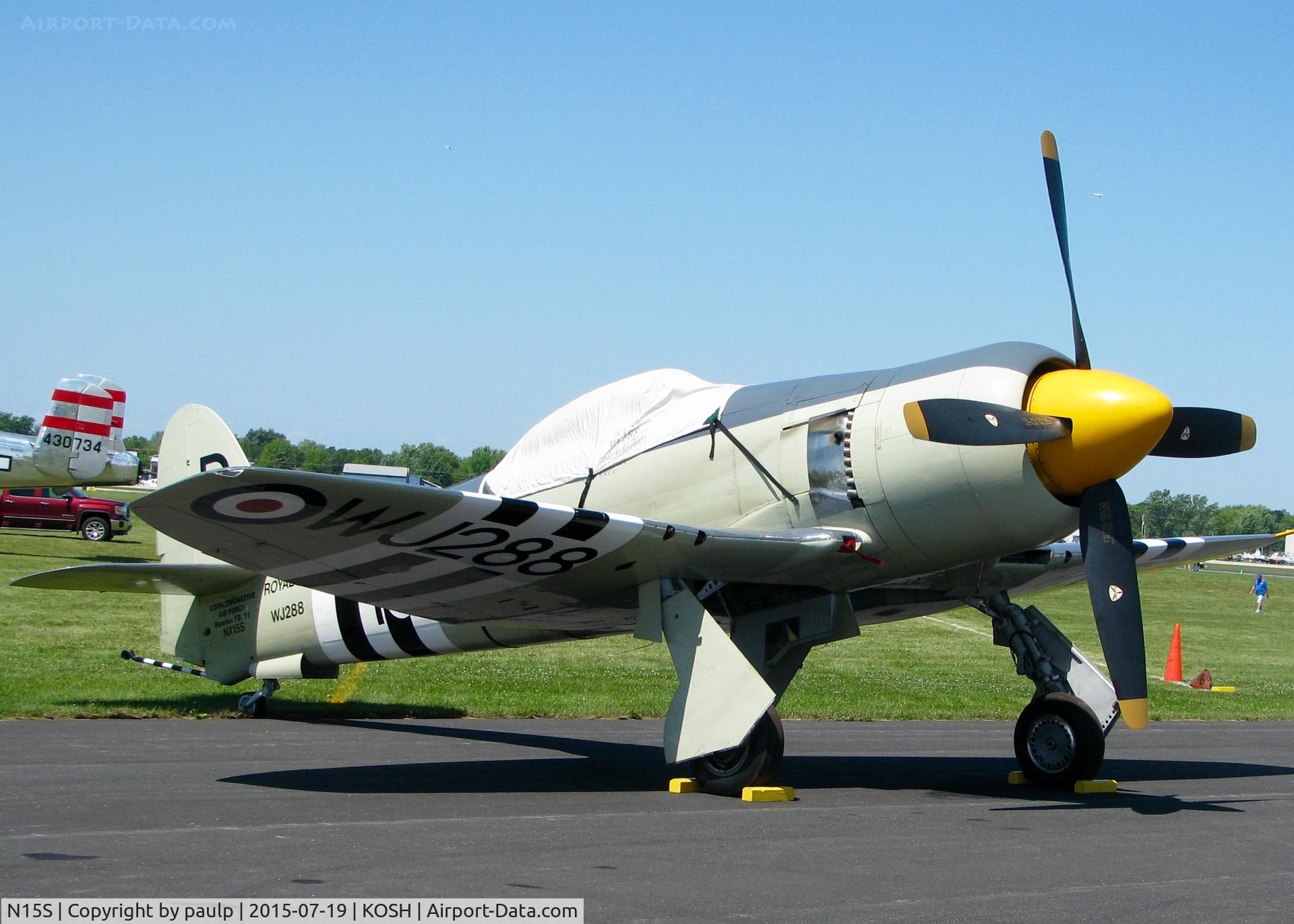 N15S, 1953 Hawker Sea Fury FB.11 C/N 41H/696792, At Oshkosh.