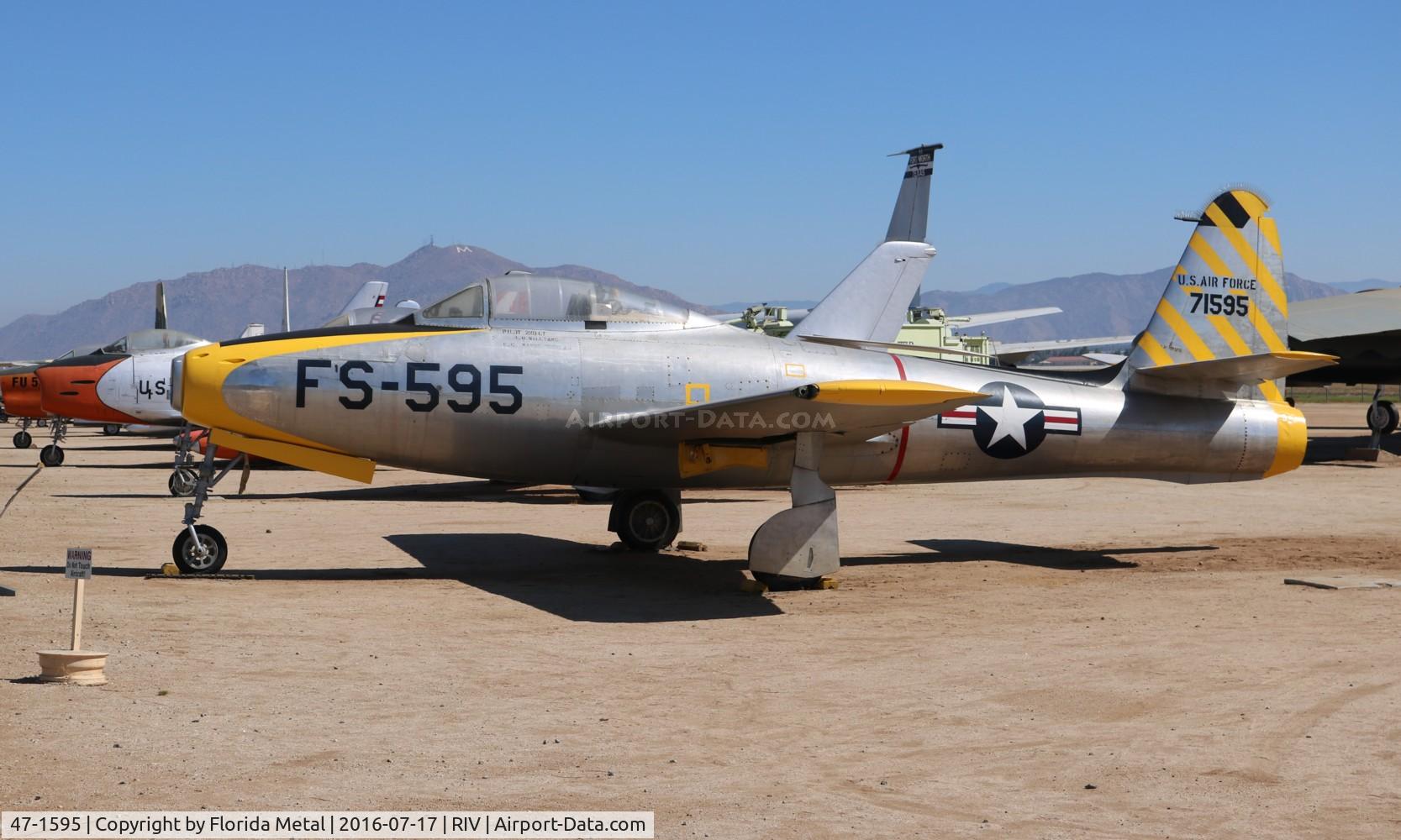 47-1595, 1947 Republic F-84C Thunderjet C/N Not found 47-1595, F-84C