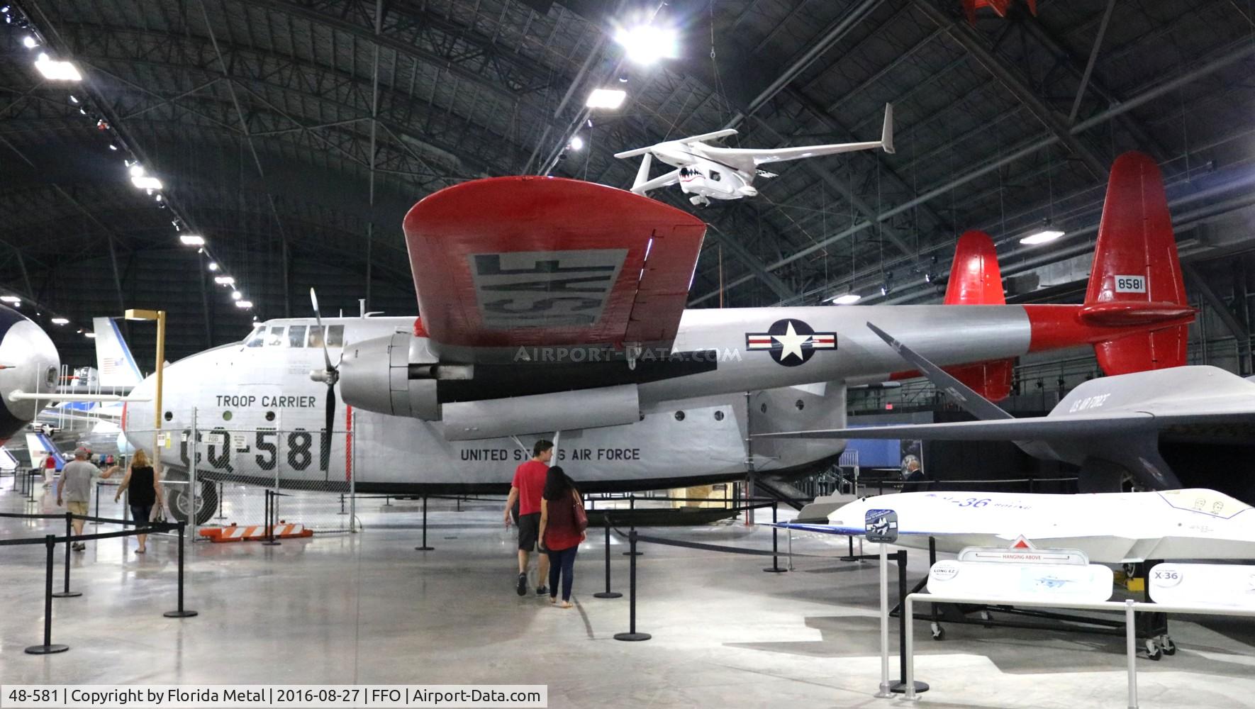 48-581, 1948 Fairchild C-82A Packet C/N 10216, C-82A
