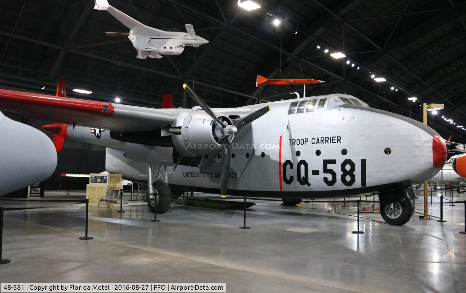 48-581, 1948 Fairchild C-82A Packet C/N 10216, C-82A