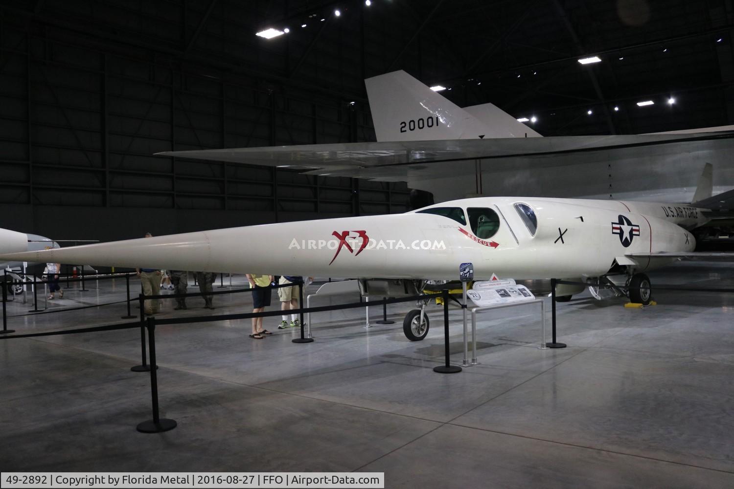 49-2892, 1949 Douglas X-3 Stiletto C/N Not found 49-2892, X-3 Stiletto