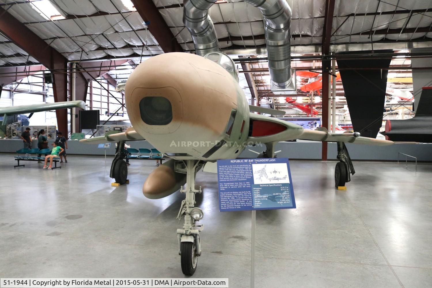 51-1944, Republic RF-84F Thunderflash C/N Not found 51-1944, RF-84F