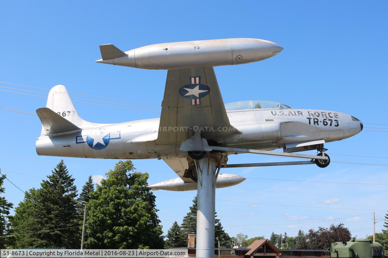 51-8673, 1951 Lockheed T-33A Shooting Star C/N 580-6457, T-33A in Grayling MI
