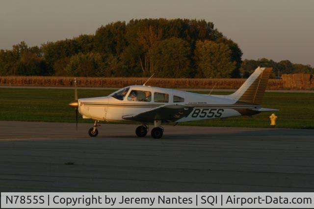 N7855S, 1975 Piper PA-28-151 C/N 28-7515331, Taxi at Whiteside Co Arpt-jos H Bittorf Fld Airport (SQI)