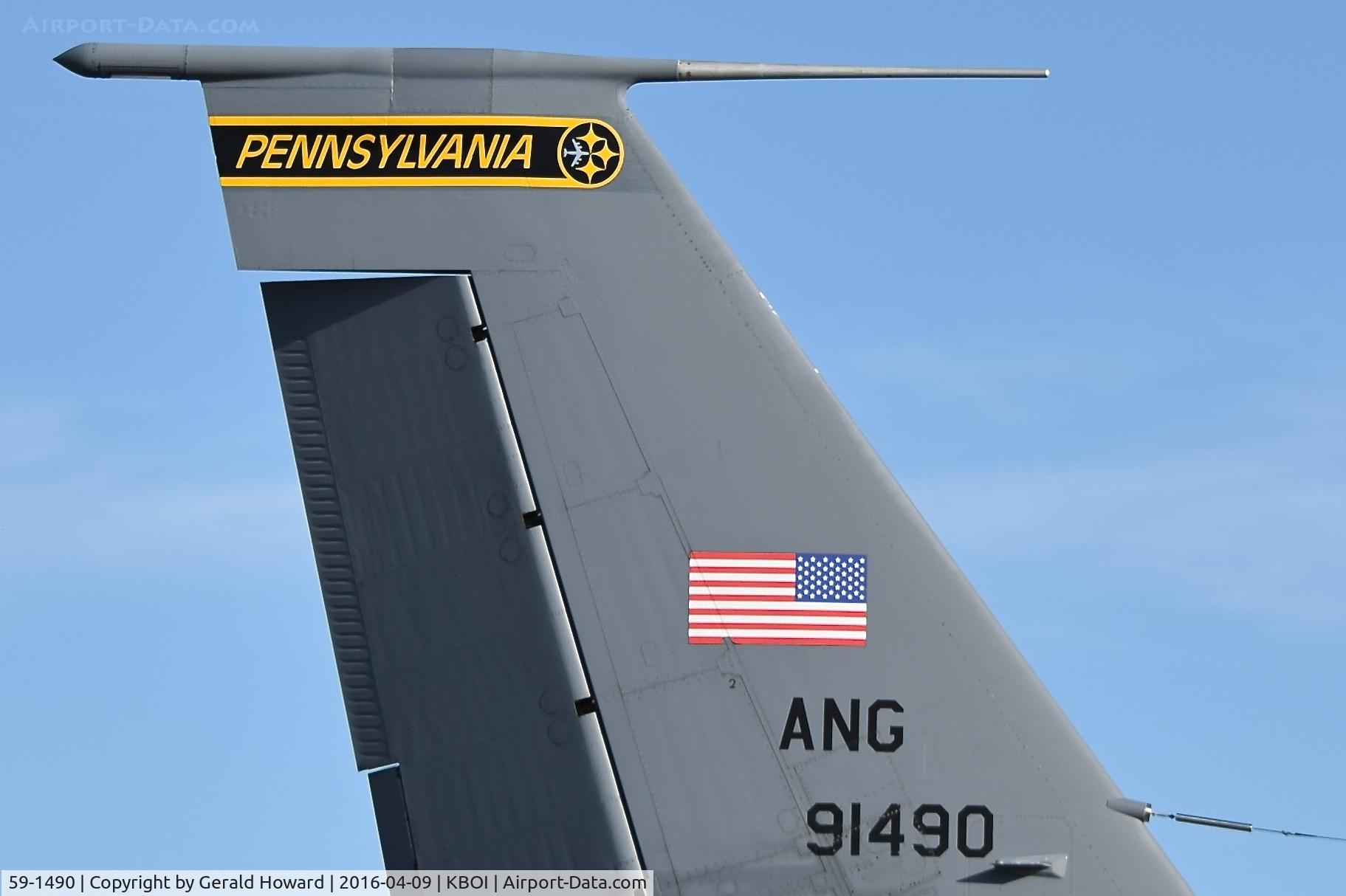 59-1490, 1959 Boeing KC-135T Stratotanker C/N 17978, 171st ARW, Pennsylvania ANG, Pittsburgh ANG Base